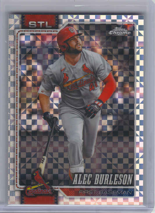 2026 Topps Chrome #156 Alec Burleson X-Fractors St. Louis Cardinals
