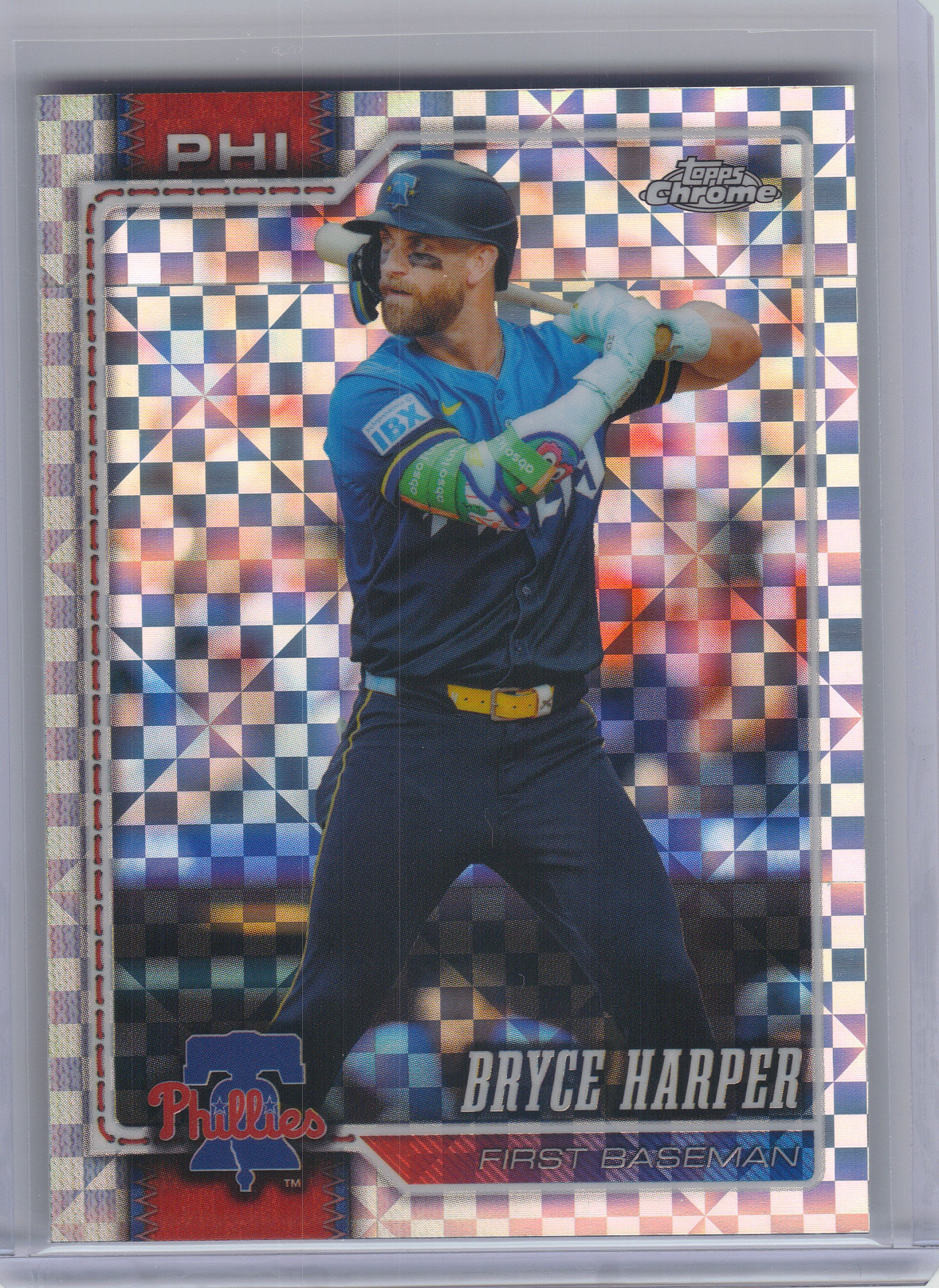 2026 Topps Chrome #244 Bryce Harper X-Fractors Philadelphia Phillies
