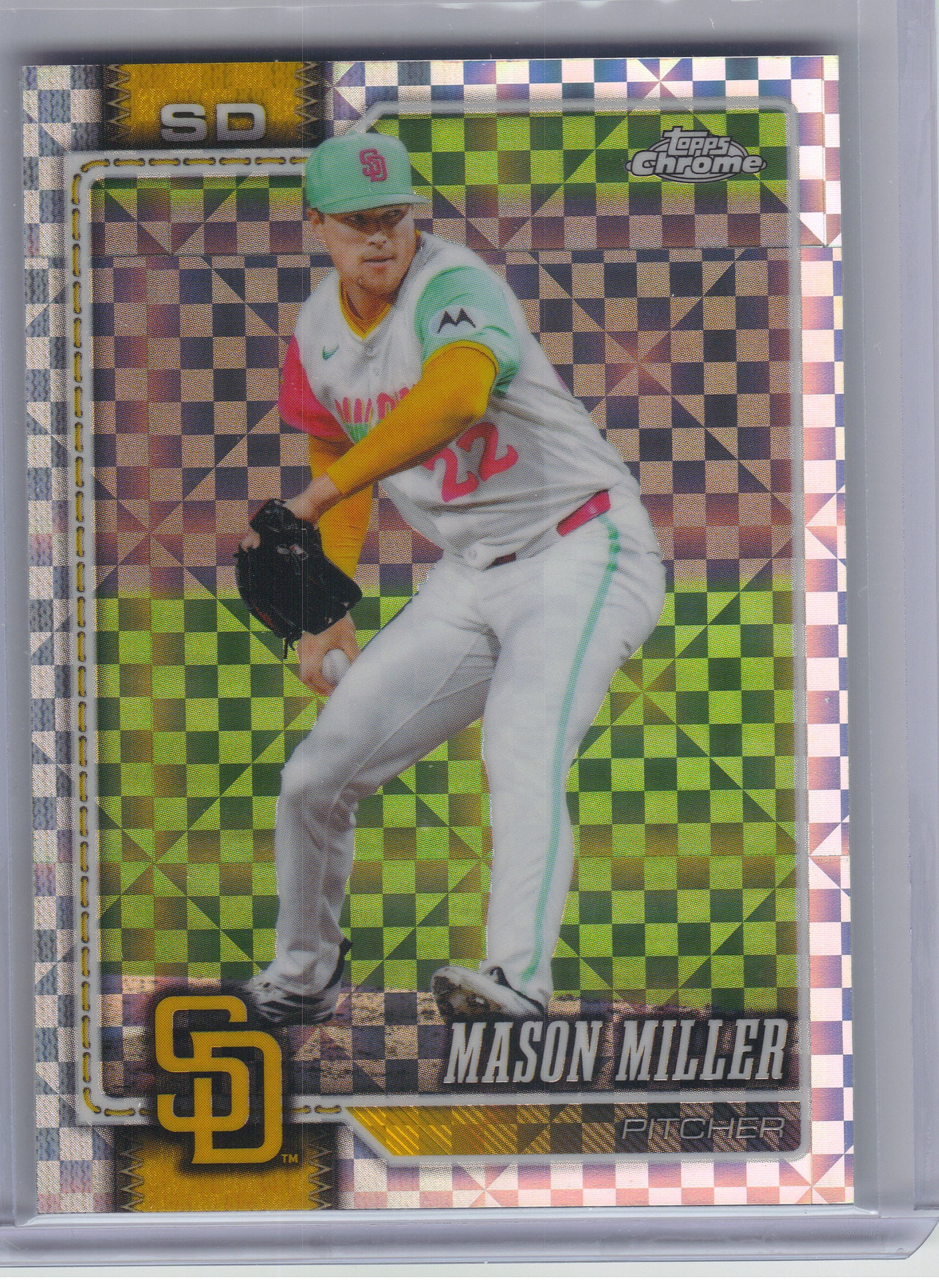 2026 Topps Chrome #287 Mason Miller X-Fractors San Diego Padres