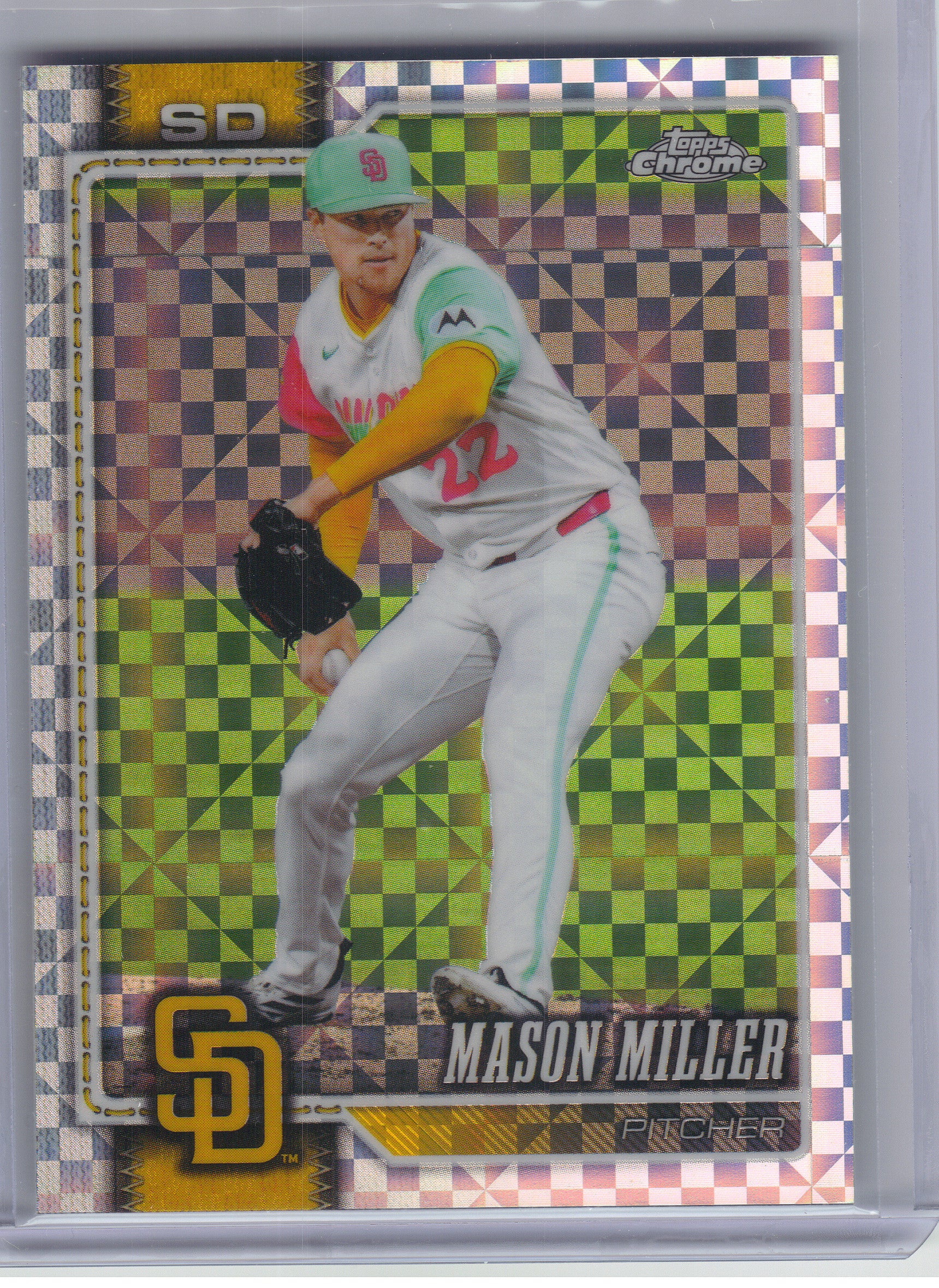 2026 Topps Chrome #287 Mason Miller X-Fractors San Diego Padres