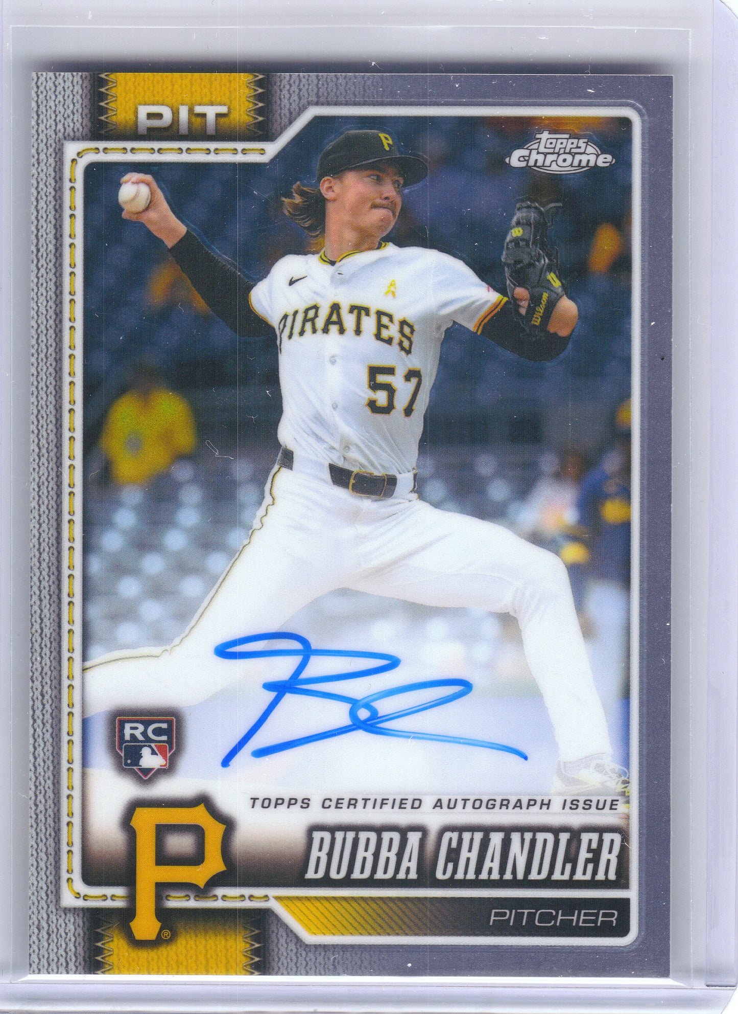 2026 Topps Chrome #RA-BC Bubba Chandler Rookie Autographs Pittsburgh Pirates AU