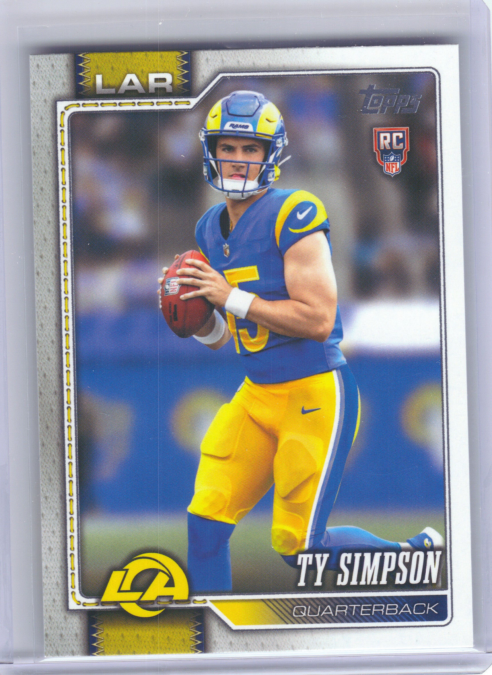 2026 Topps Flagship #302 Ty Simpson Los Angeles Rams RC