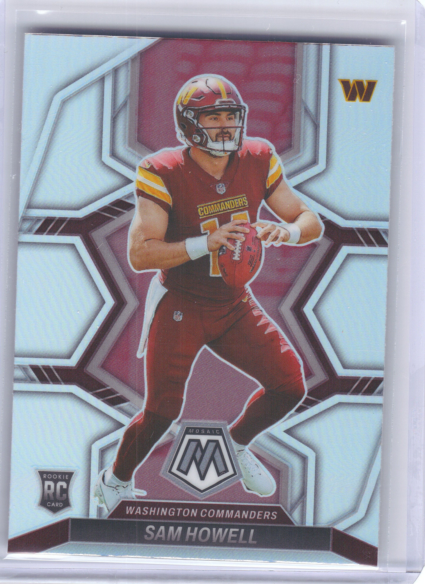2022 Panini Mosaic #305 Sam Howell Silver Washington Commanders RC