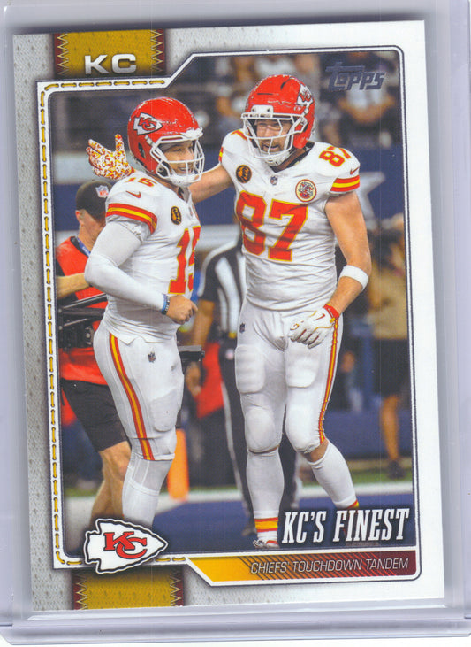 2026 Topps Flagship #291 KC's Finest Kansas City Chiefs