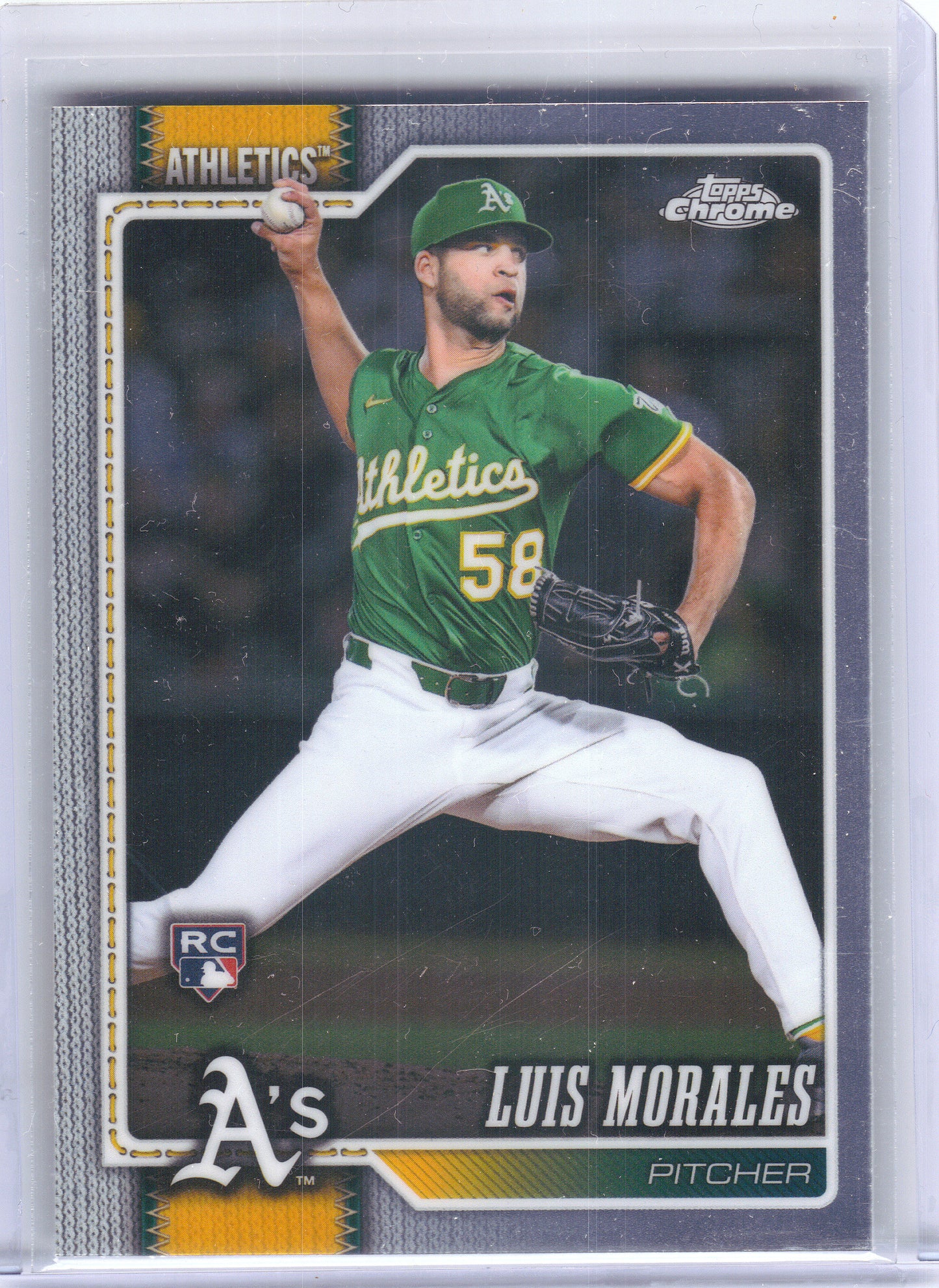 2026 Topps Chrome #294 Luis Morales Athletics RC