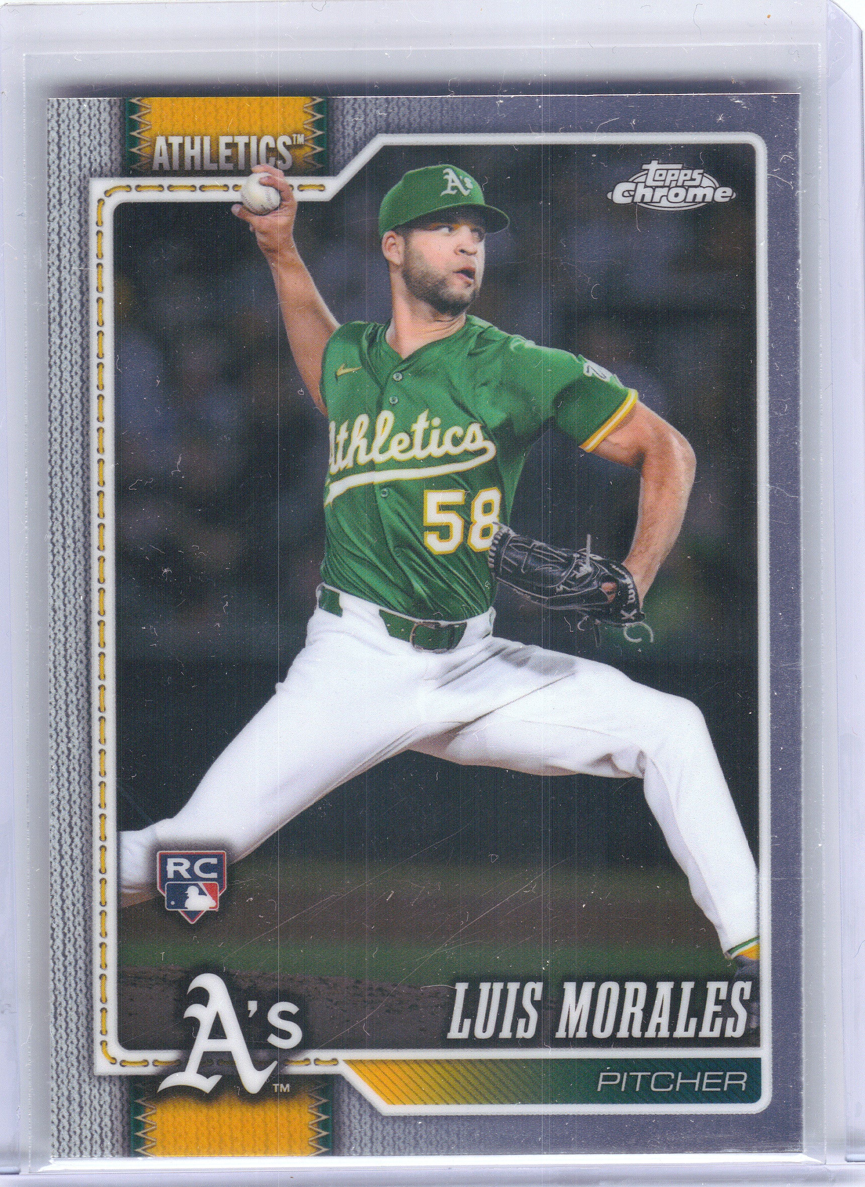 2026 Topps Chrome #294 Luis Morales Athletics RC
