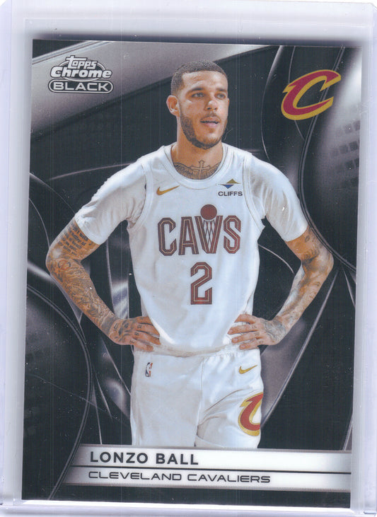 2025-26 Topps Chrome Black #27 Lonzo Ball Cleveland Cavaliers