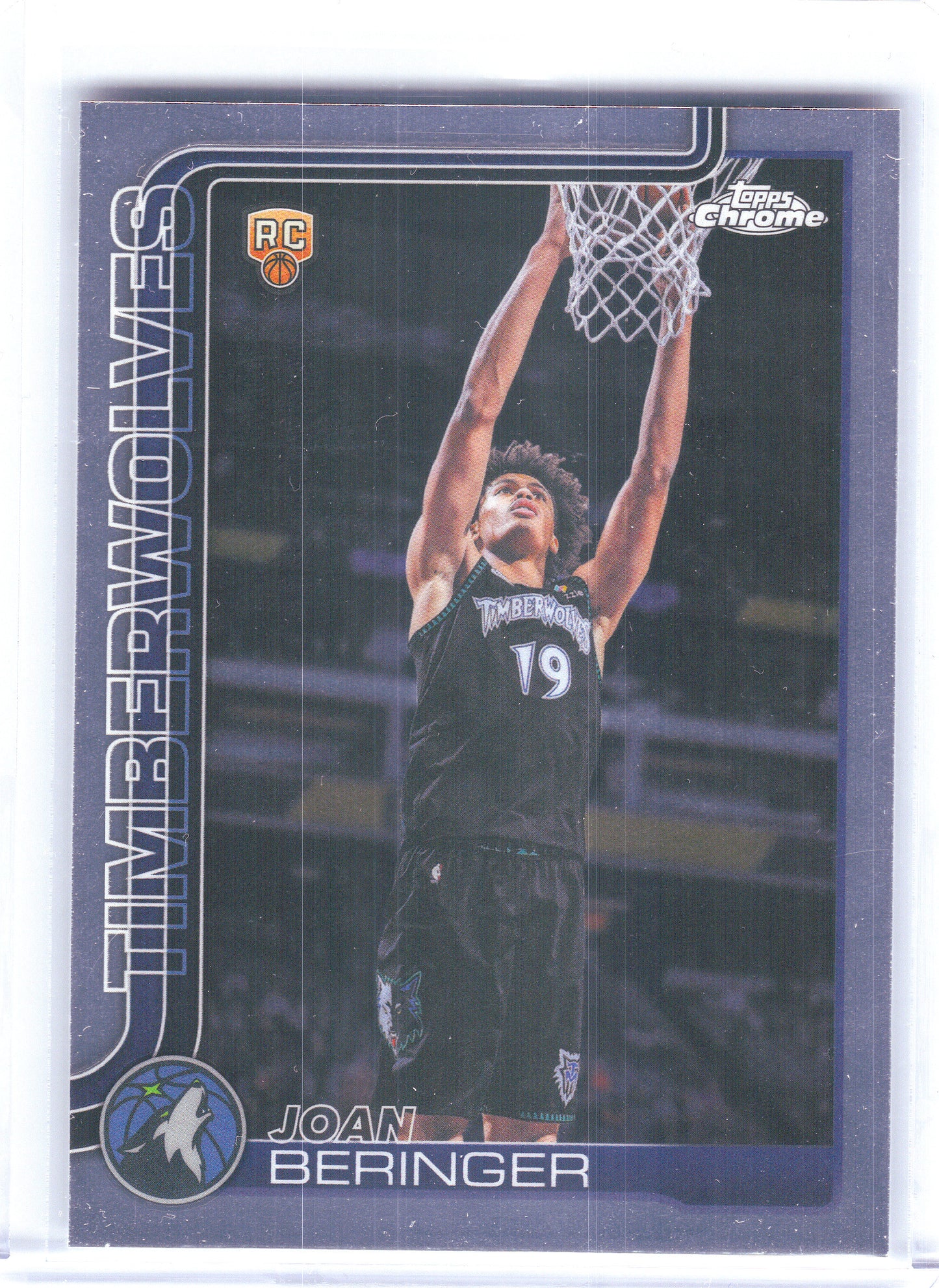2025-26 Topps Chrome Update #167 Joan Beringer Minnesota Timberwolves RC