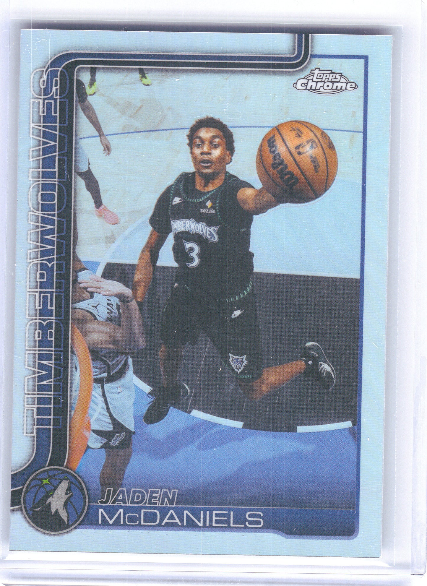 2025-26 Topps Chrome Update #126 Jaden McDaniels Refractor Minnesota Timberwolves