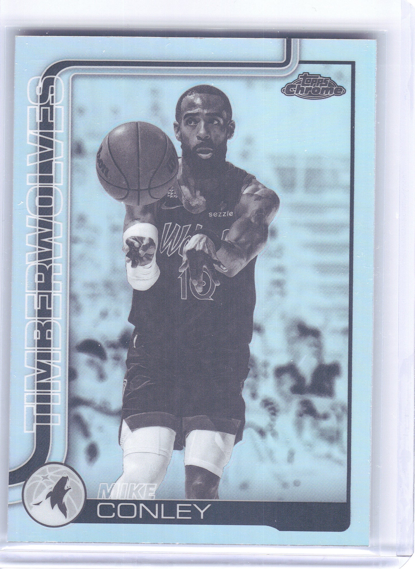 2025-26 Topps Chrome Update #109 Mike Conley Negative Refractor Minnesota Timberwolves