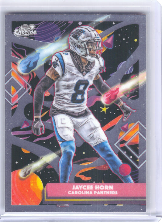 2025 Topps Chrome Cosmic #15 Jaycee Horn Carolina Panthers