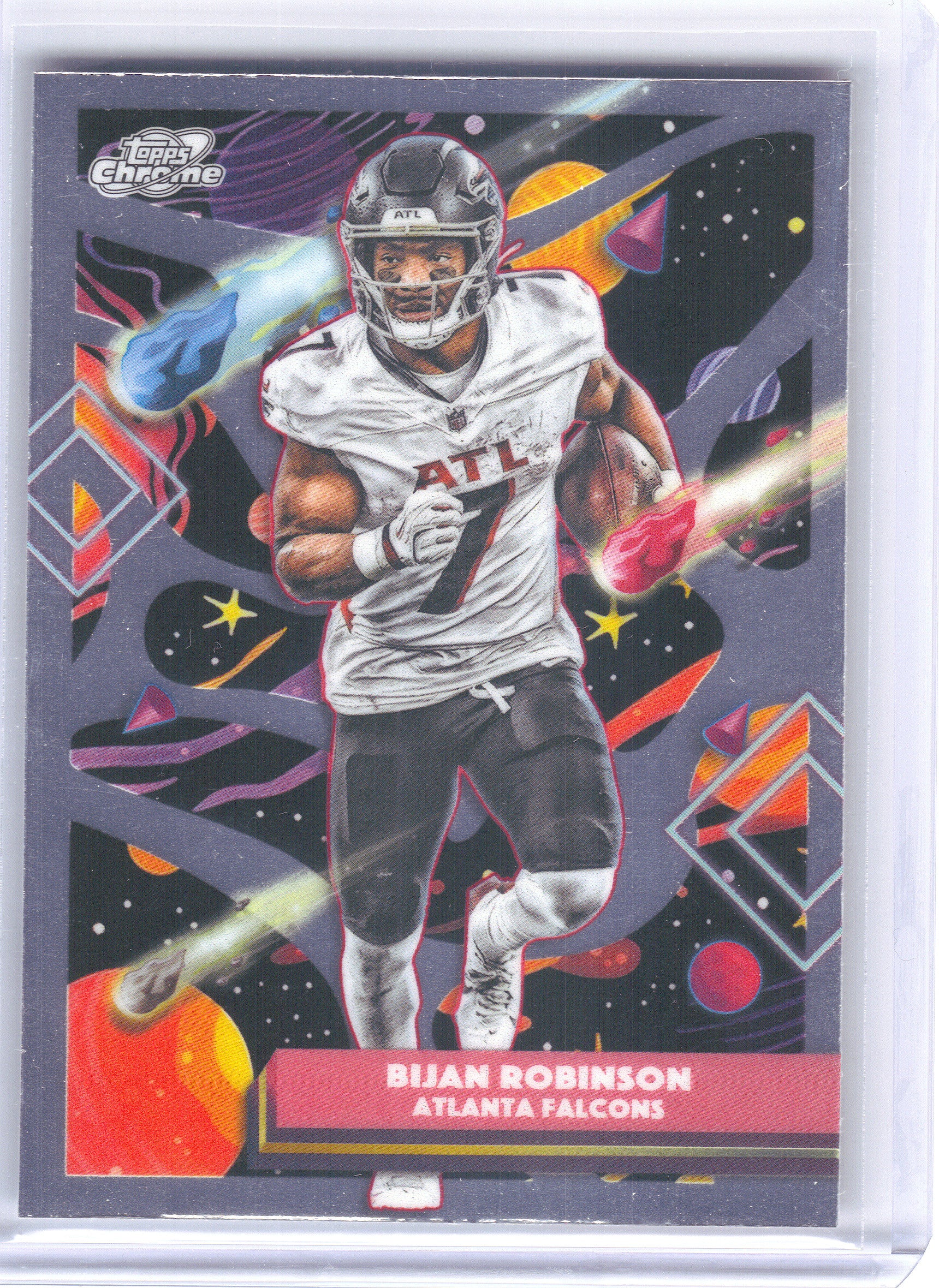 2025 Topps Chrome Cosmic #4 Bijan Robinson Atlanta Falcons