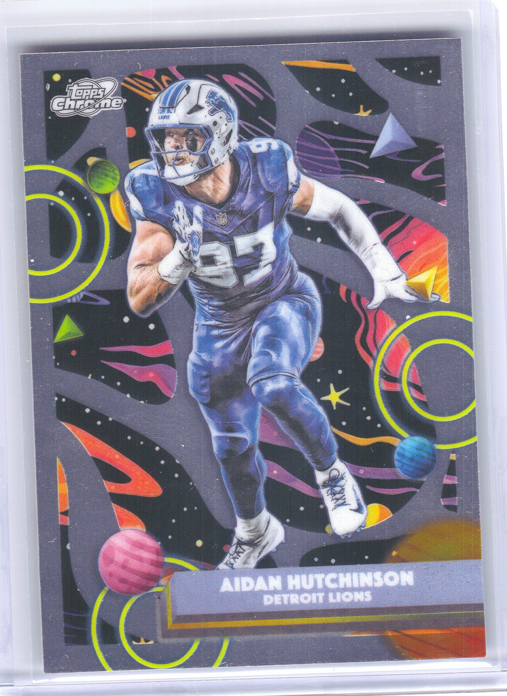 2025 Topps Chrome Cosmic #34 Aidan Hutchinson Detroit Lions