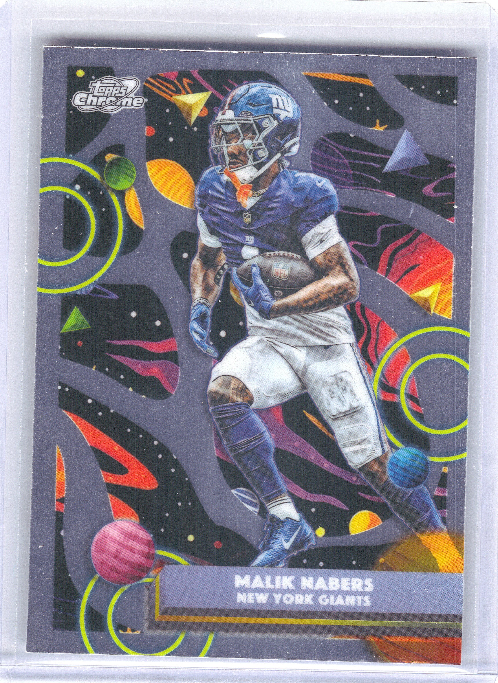 2025 Topps Chrome Cosmic #72 Malik Nabers New York Giants