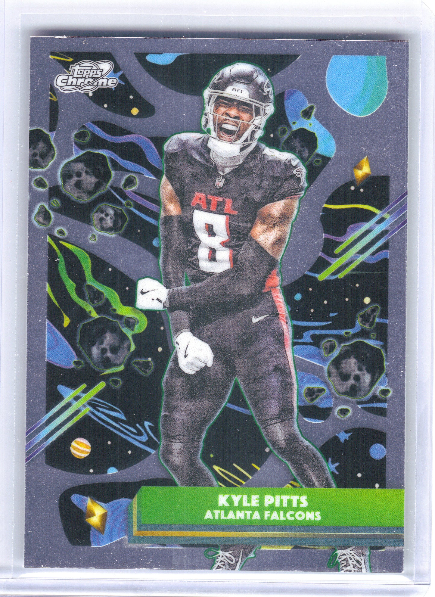 2025 Topps Chrome Cosmic #6 Kyle Pitts Atlanta Falcons
