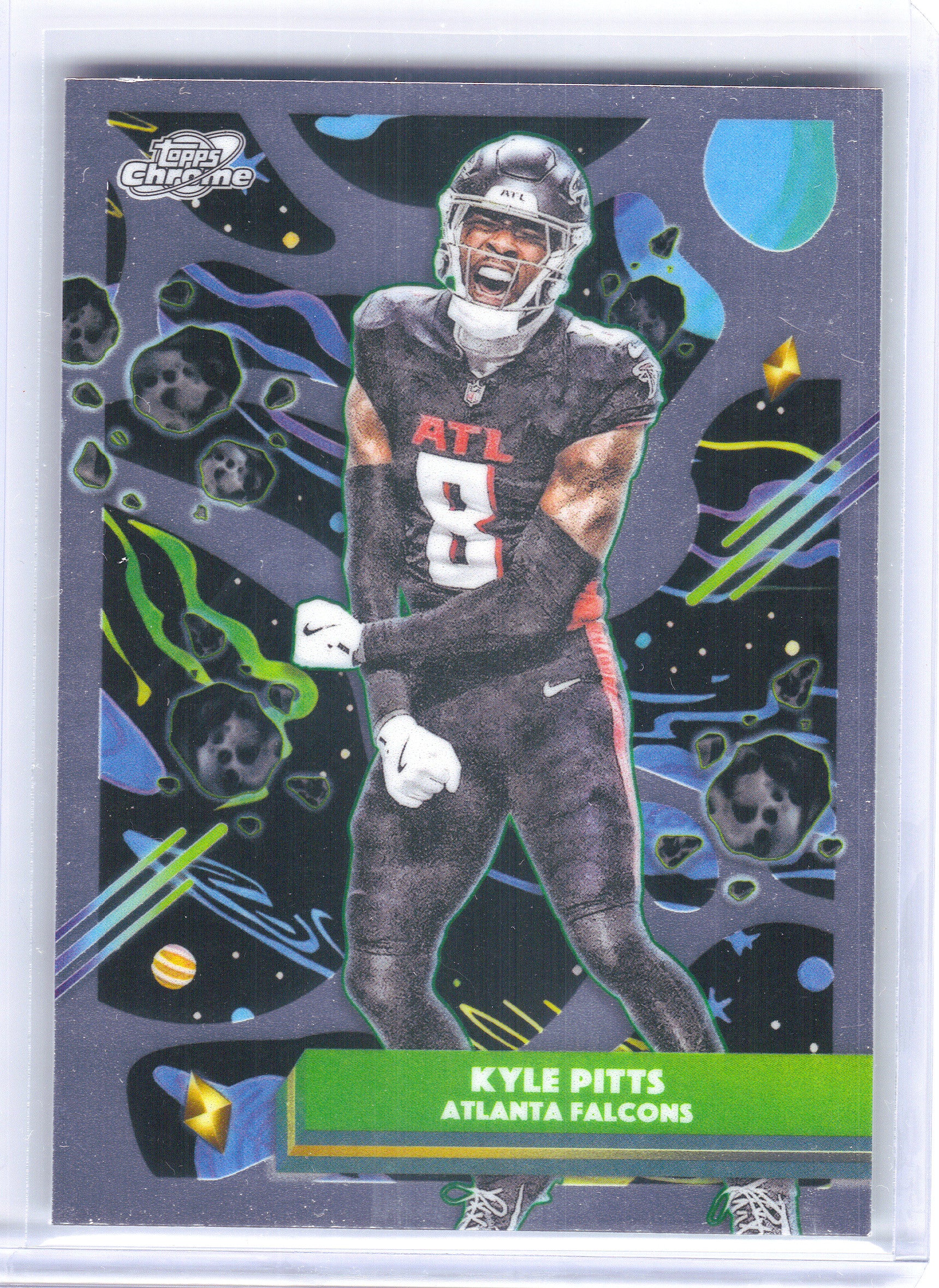 2025 Topps Chrome Cosmic #6 Kyle Pitts Atlanta Falcons