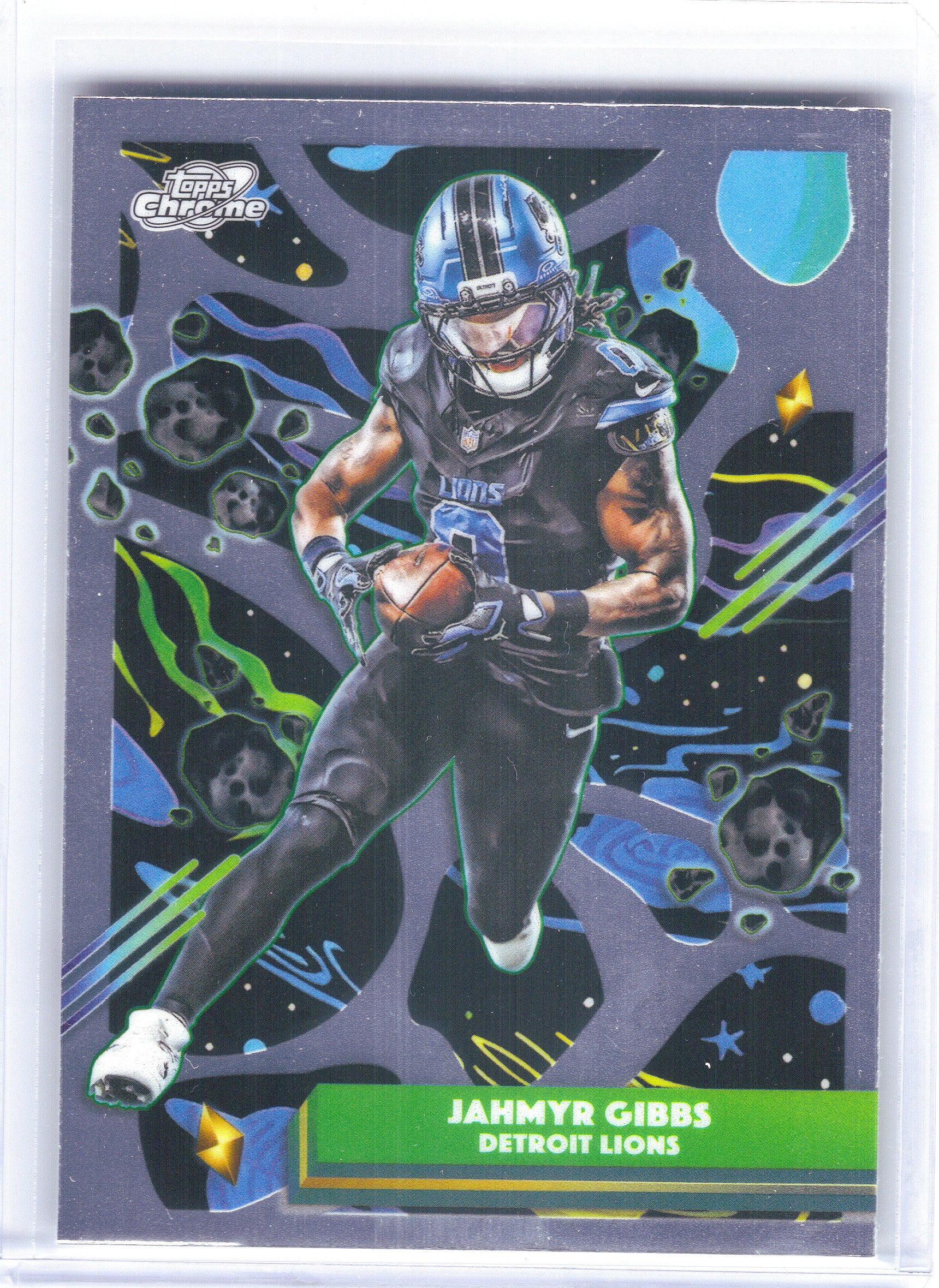 2025 Topps Chrome Cosmic #32 Jahmyr Gibbs Detroit Lions