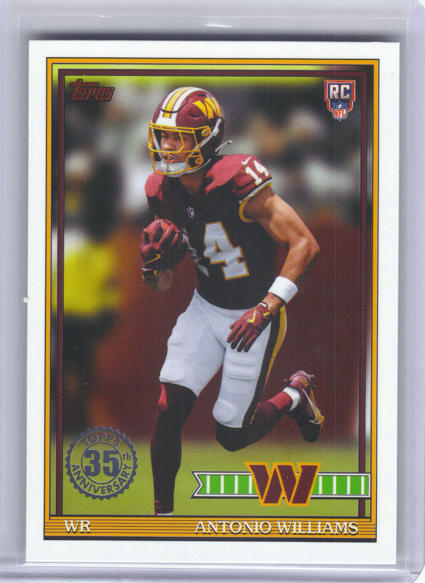 2026 Topps Flagship #91TR-28 Antonio Williams 1991 Topps Football Rookies Washington Commanders