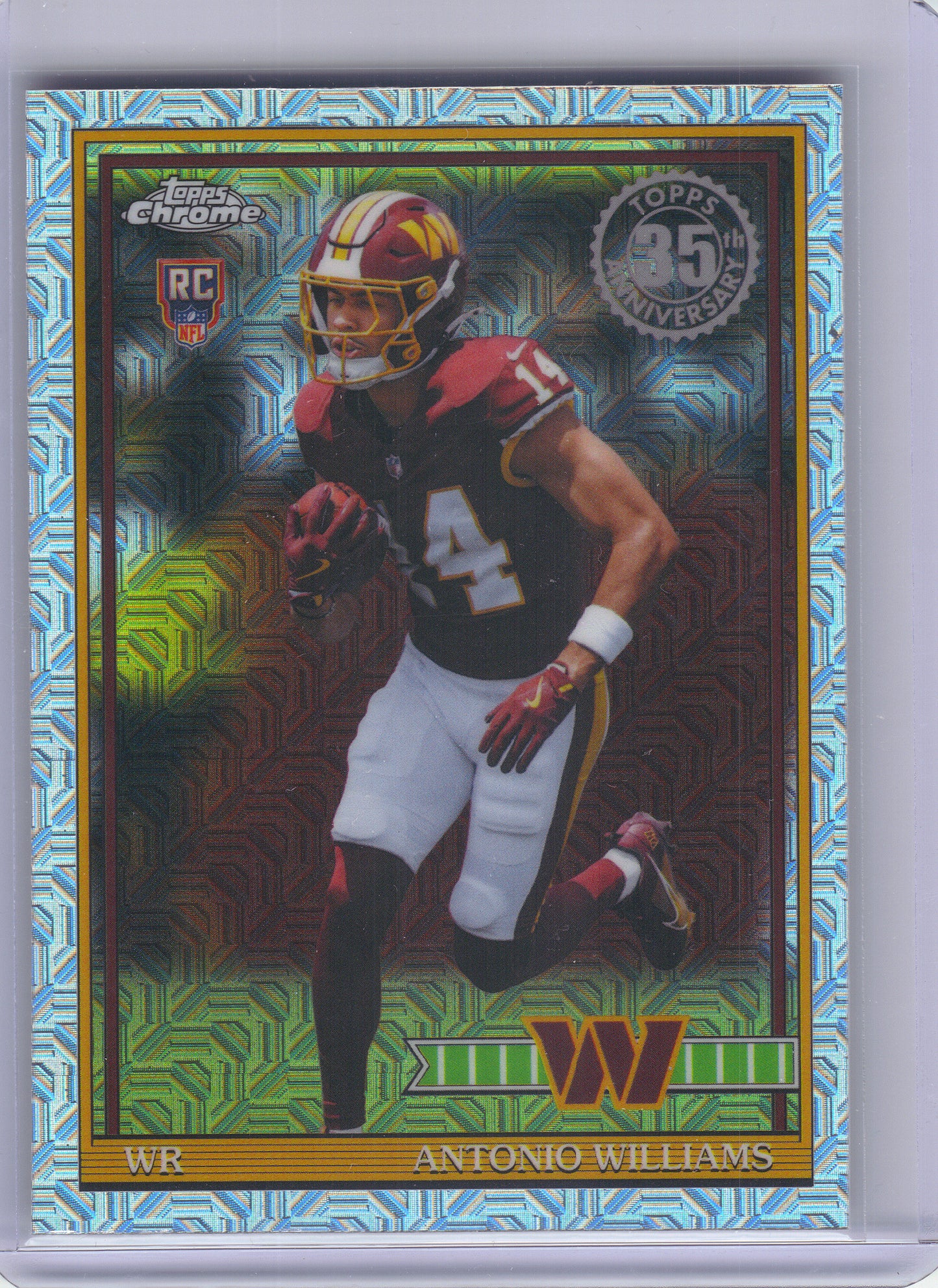 2026 Topps Flagship #91TRC-28 Antonio Williams 1991 Topps Football Rookies Chrome Washington Commanders