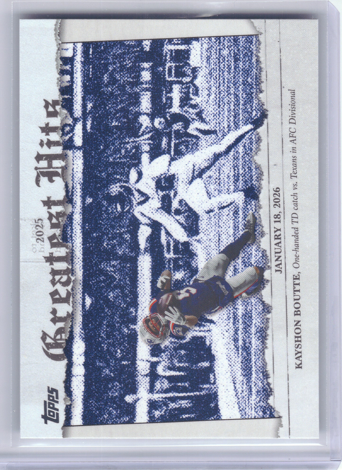 2026 Topps Flagship #25GH-KB Kayshon Boutte 2025 Greatest Hits New England Patriots