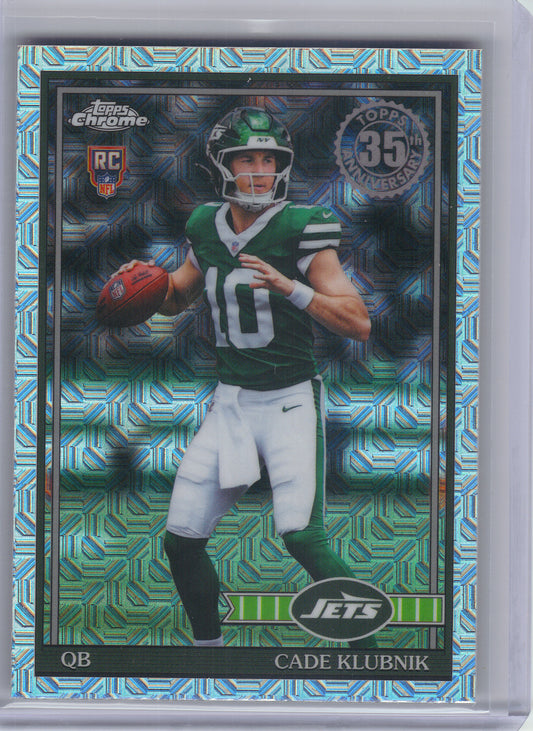 2026 Topps Flagship #91TRC-38 Kenyon Sadiq 1991 Topps Football Rookies Chrome New York Jets