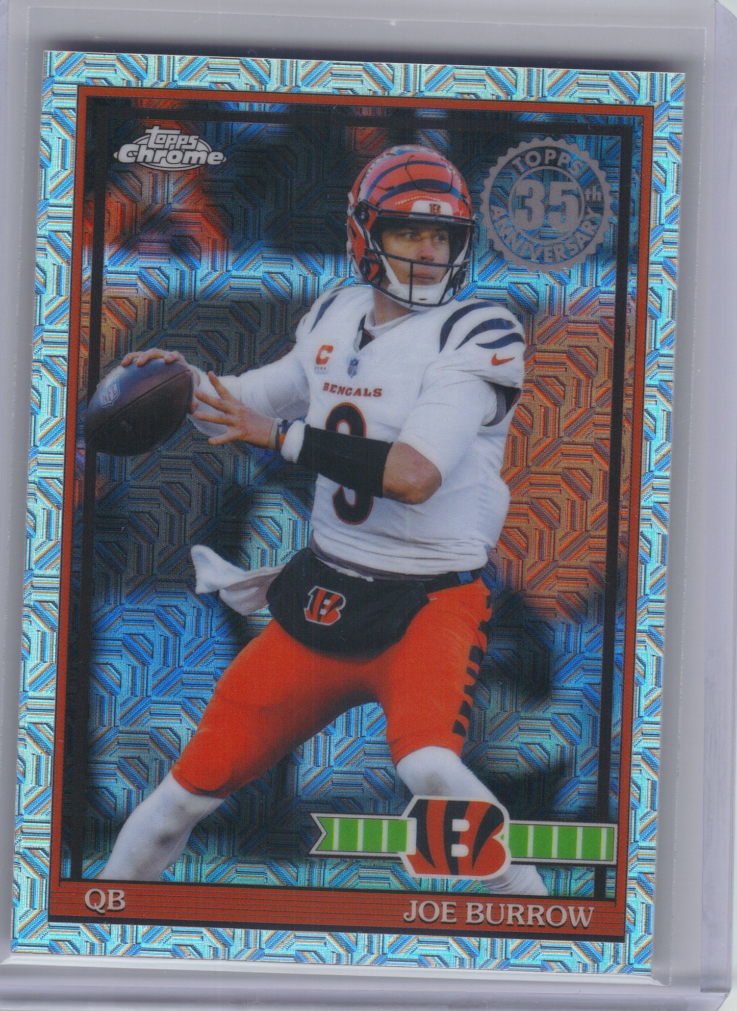 2026 Topps Flagship #91TC-21 Joe Burrow 1991 Topps Football Chrome Cincinnati Bengals