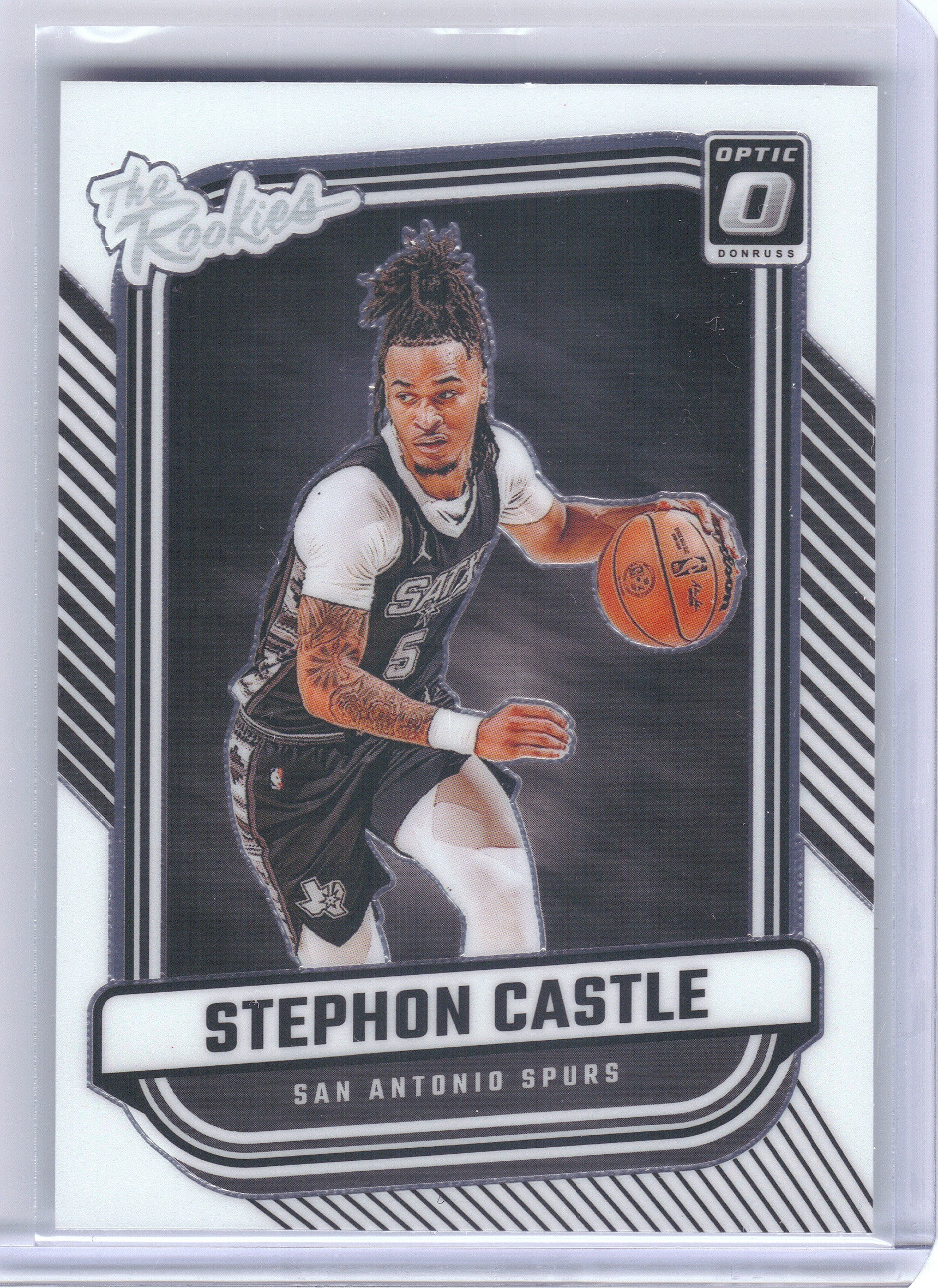 2024-25 Donruss Optic #4 Stephon Castle The Rookies San Antonio Spurs