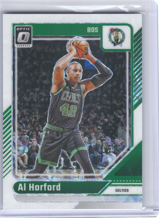 2024-25 Donruss Optic #61 Al Horford White International #/15 Boston Celtics SN