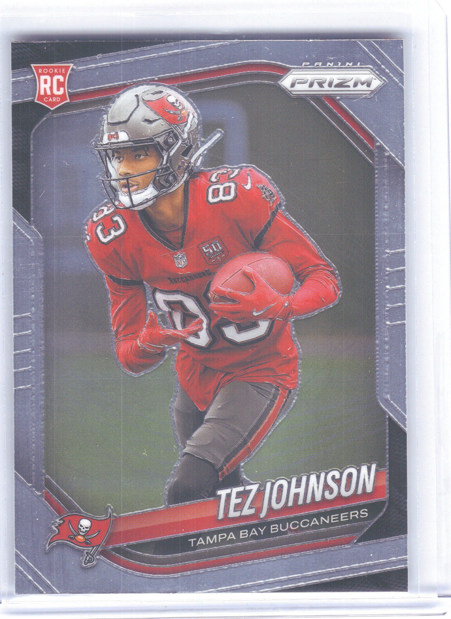 2025 Panini Prizm #381 Tez Johnson Tampa Bay Buccaneers RC