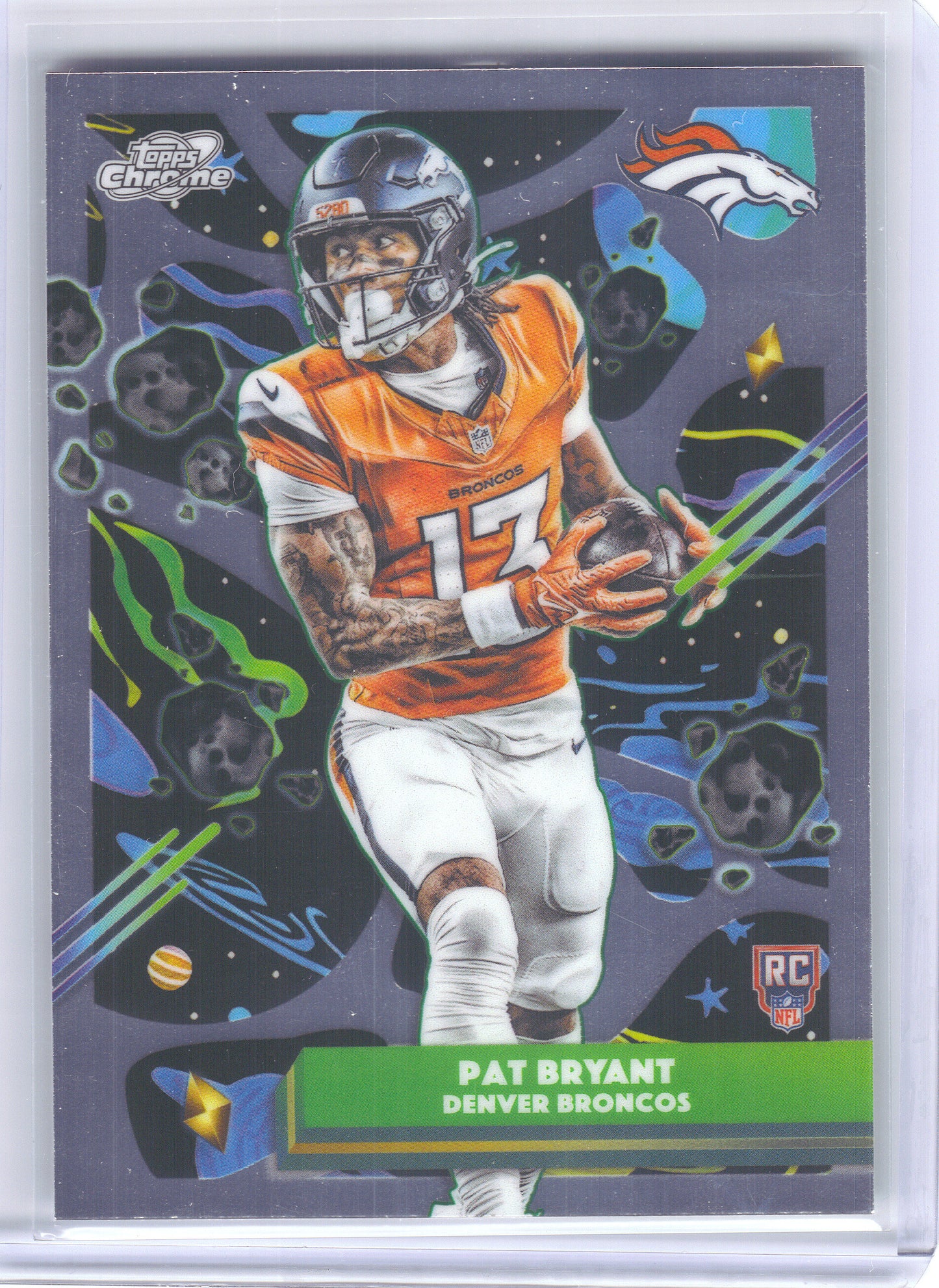 2025 Topps Chrome Cosmic #133 Pat Bryant Denver Broncos RC