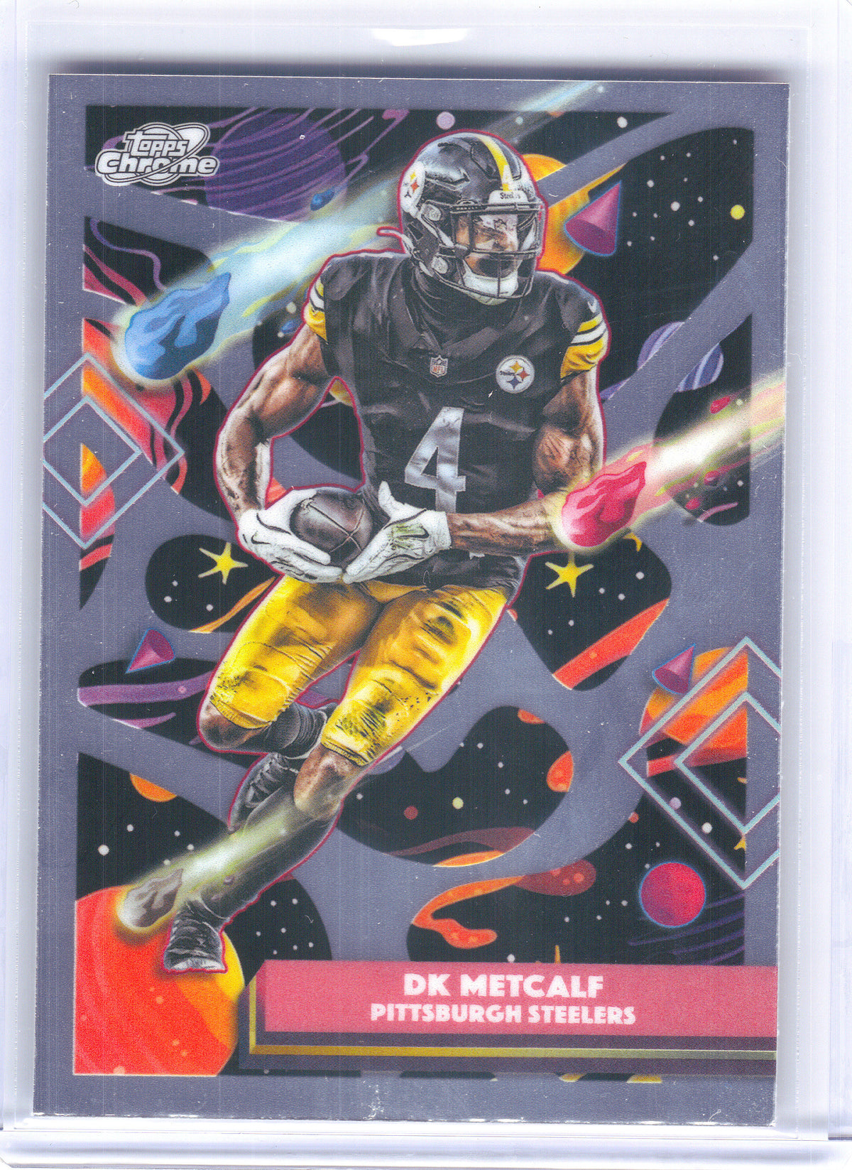 2025 Topps Chrome Cosmic #83 DK Metcalf Pittsburgh Steelers