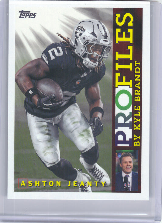 2026 Topps Flagship #TP-21 Ashton Jeanty Topps Profiles Las Vegas Raiders
