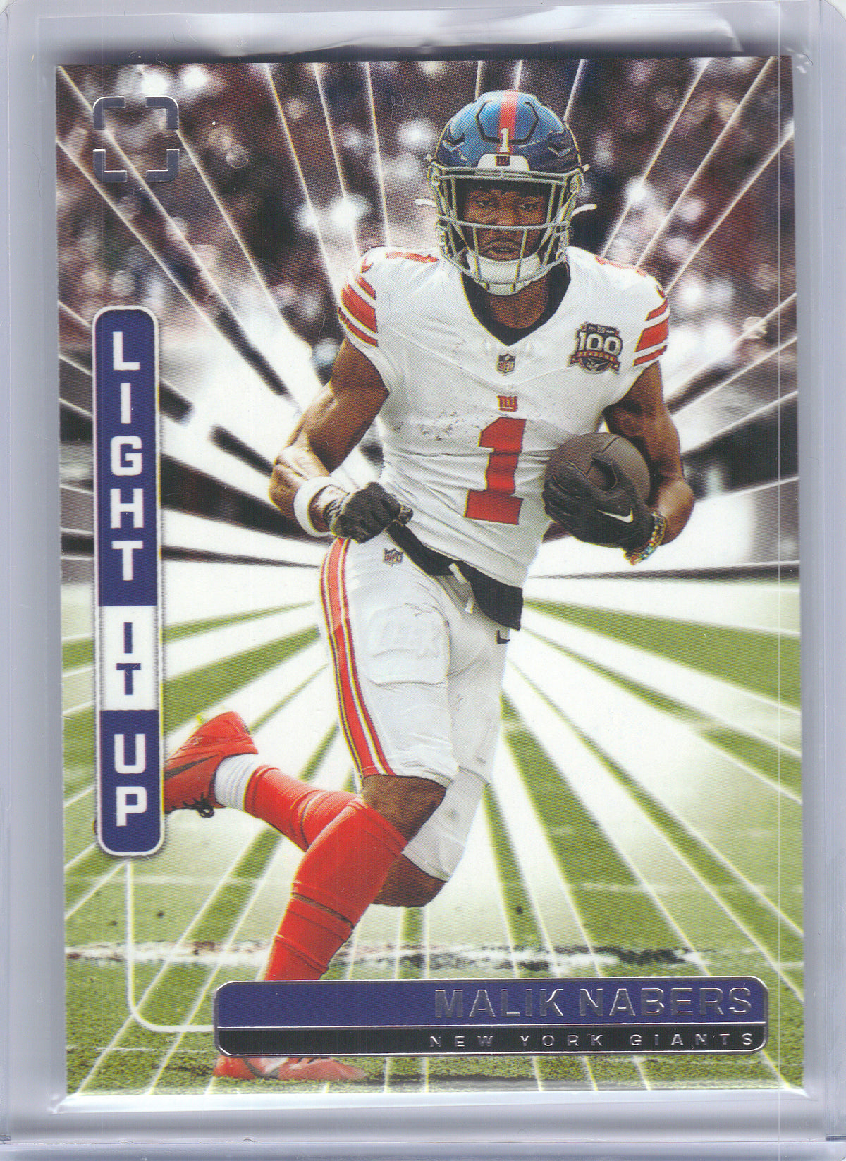 2025 Panini Photogenic #20 Malik Nabers Light It Up New York Giants