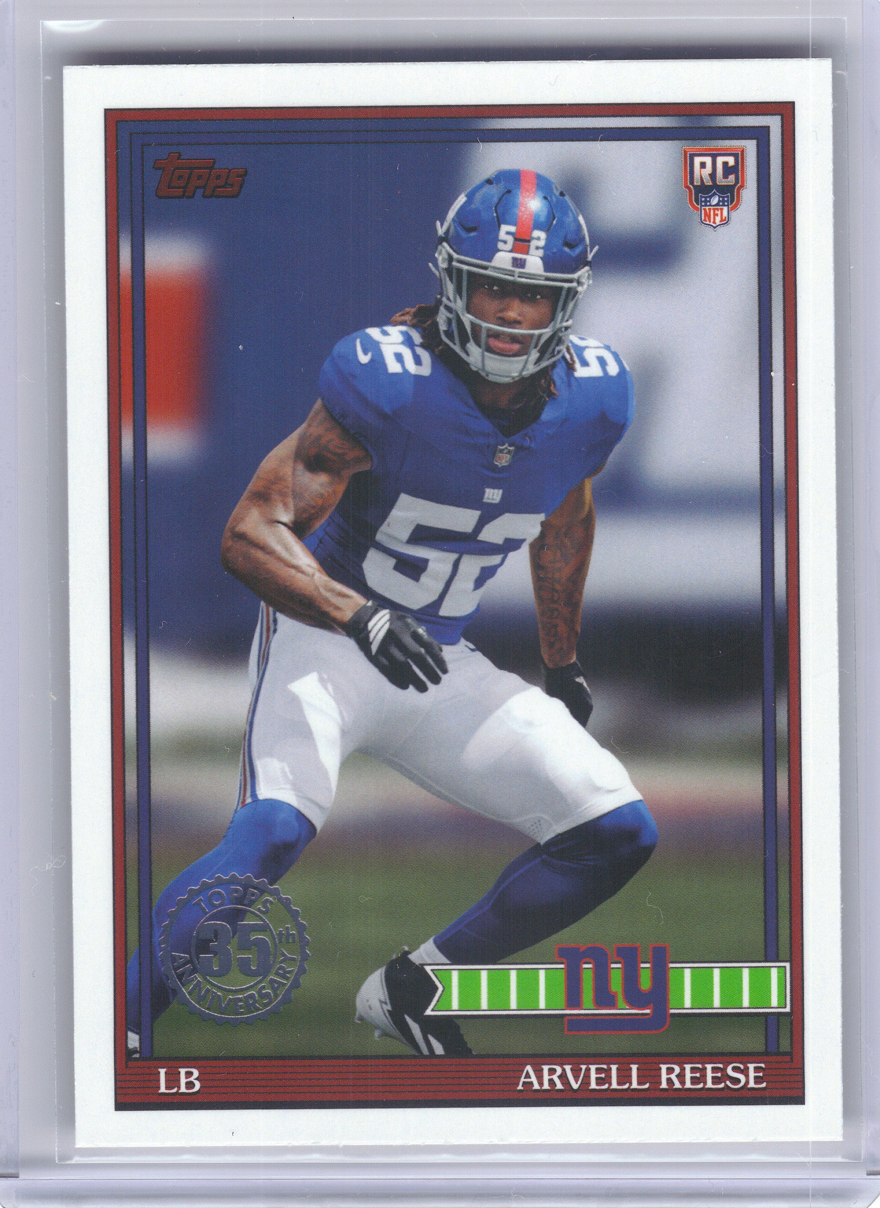 2026 Topps Flagship #91TR-46 Arvell Reese 1991 Topps Football Rookies New York Giants