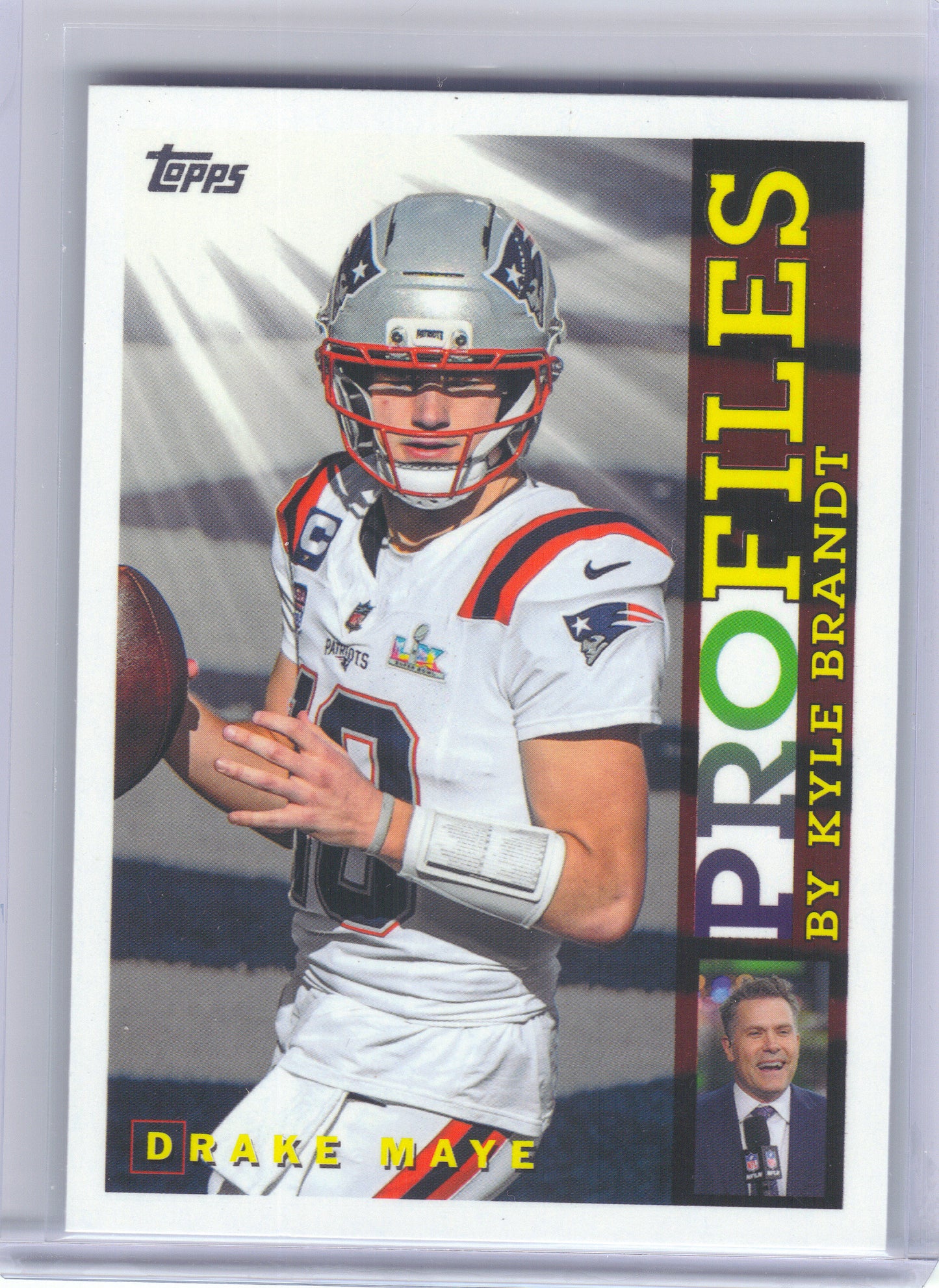 2026 Topps Flagship #TP-25 Drake Maye Topps Profiles New England Patriots