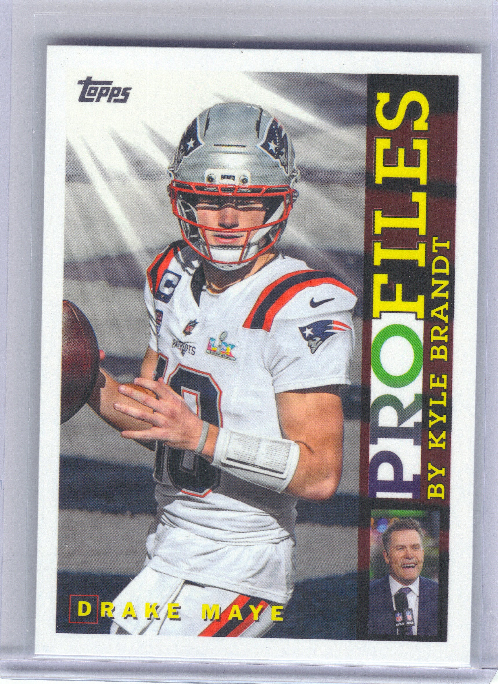 2026 Topps Flagship #TP-25 Drake Maye Topps Profiles New England Patriots