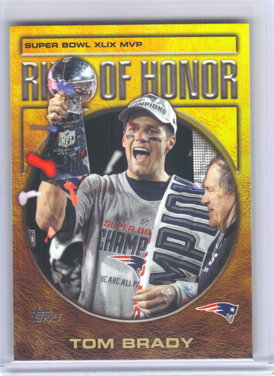 2026 Topps Flagship #ROH-5 Tom Brady Ring of Honor New England Patriots