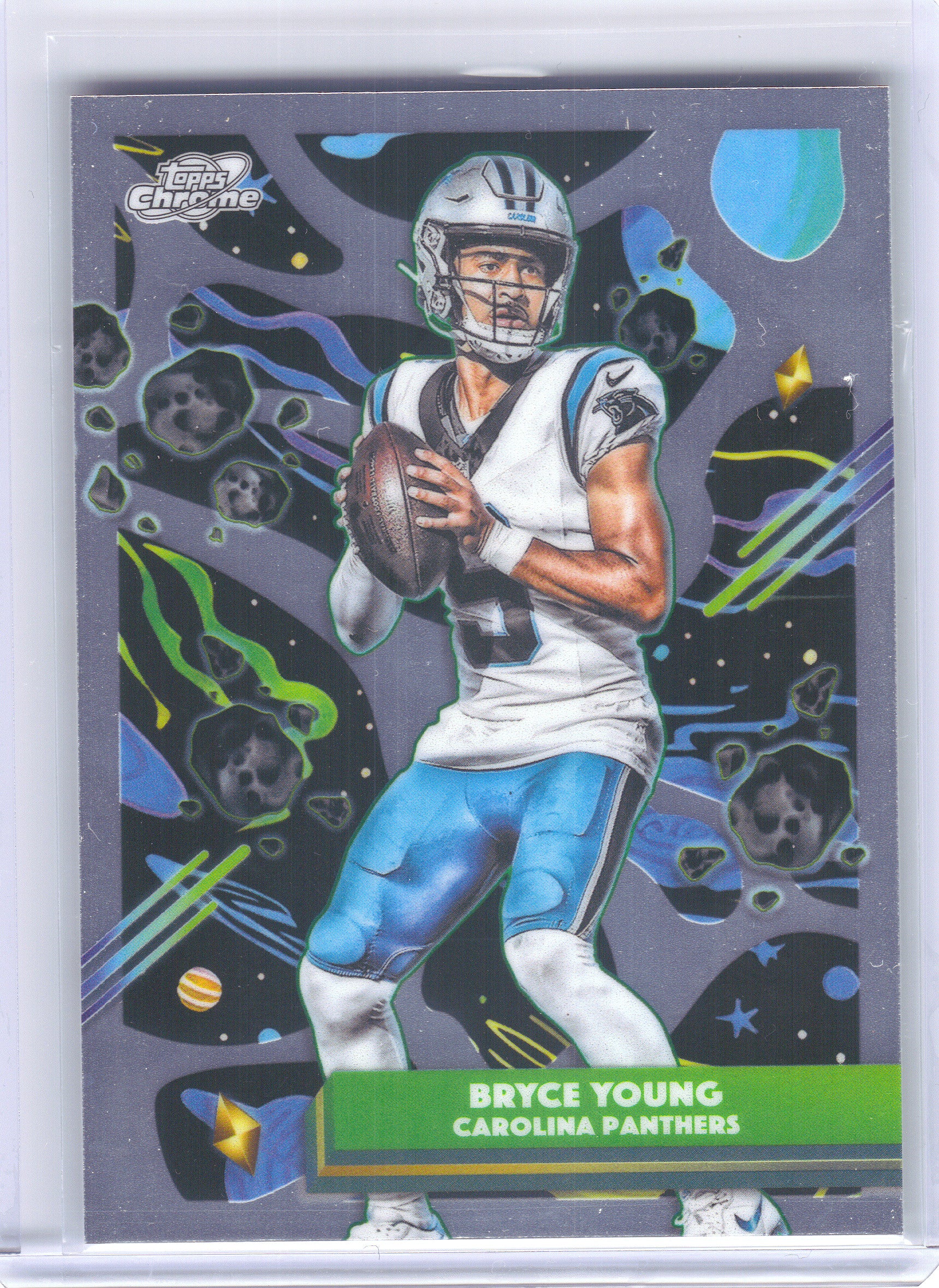 2025 Topps Chrome Cosmic #13 Bryce Young Carolina Panthers