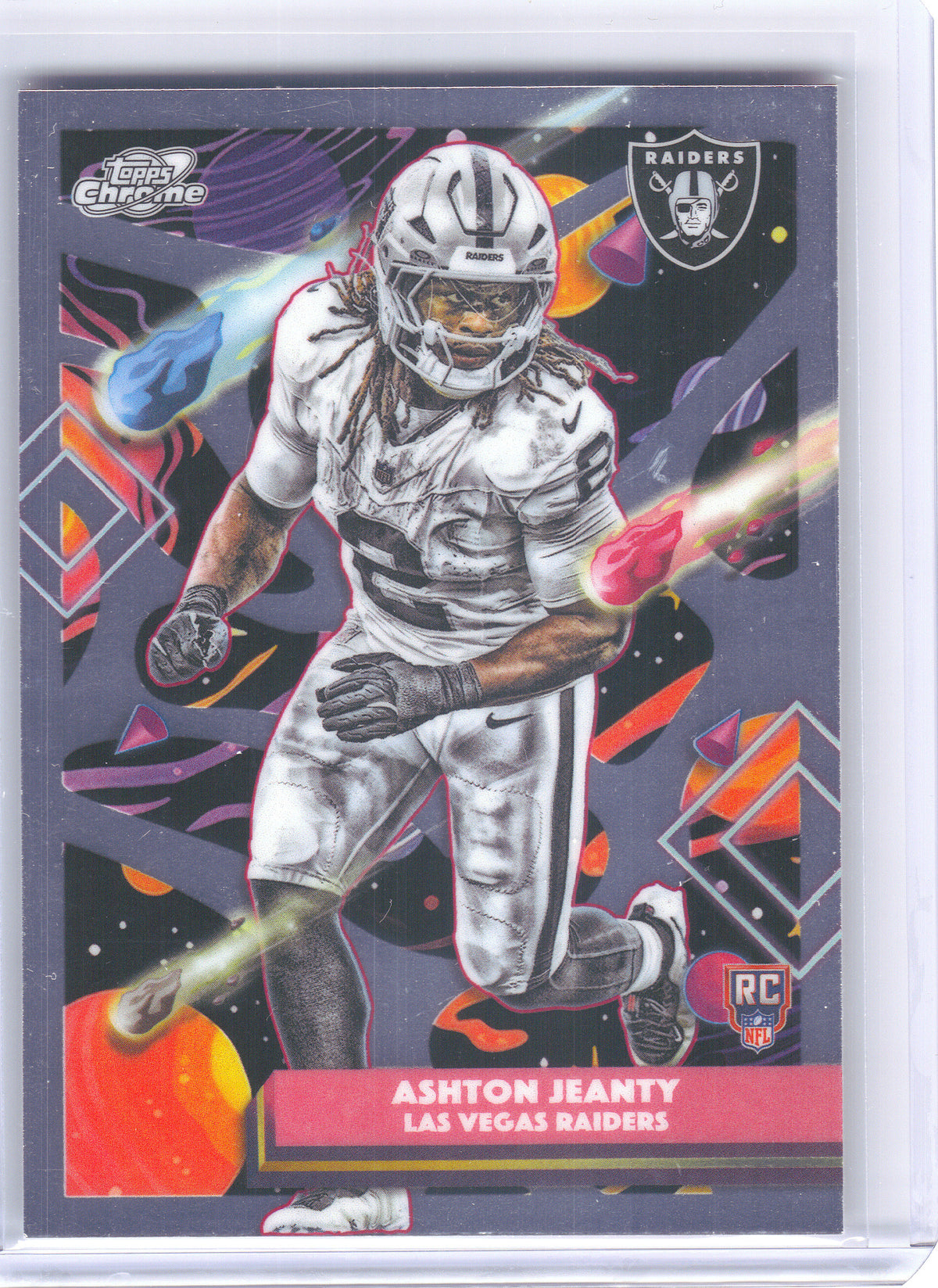 2025 Topps Chrome Cosmic #152 Ashton Jeanty Las Vegas Raiders RC