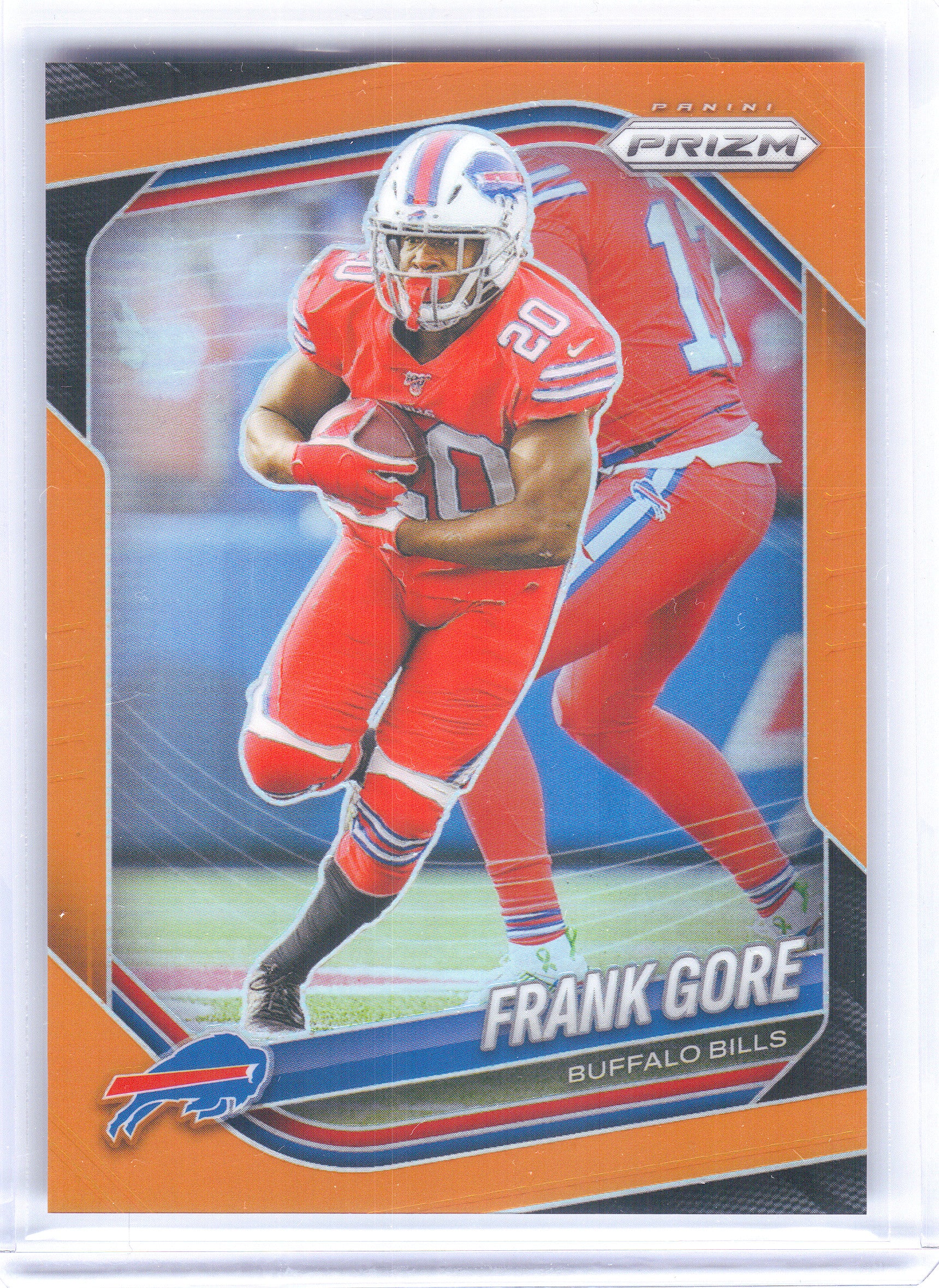 2025 Panini Prizm #140 Frank Gore Orange #/249 Buffalo Bills SN