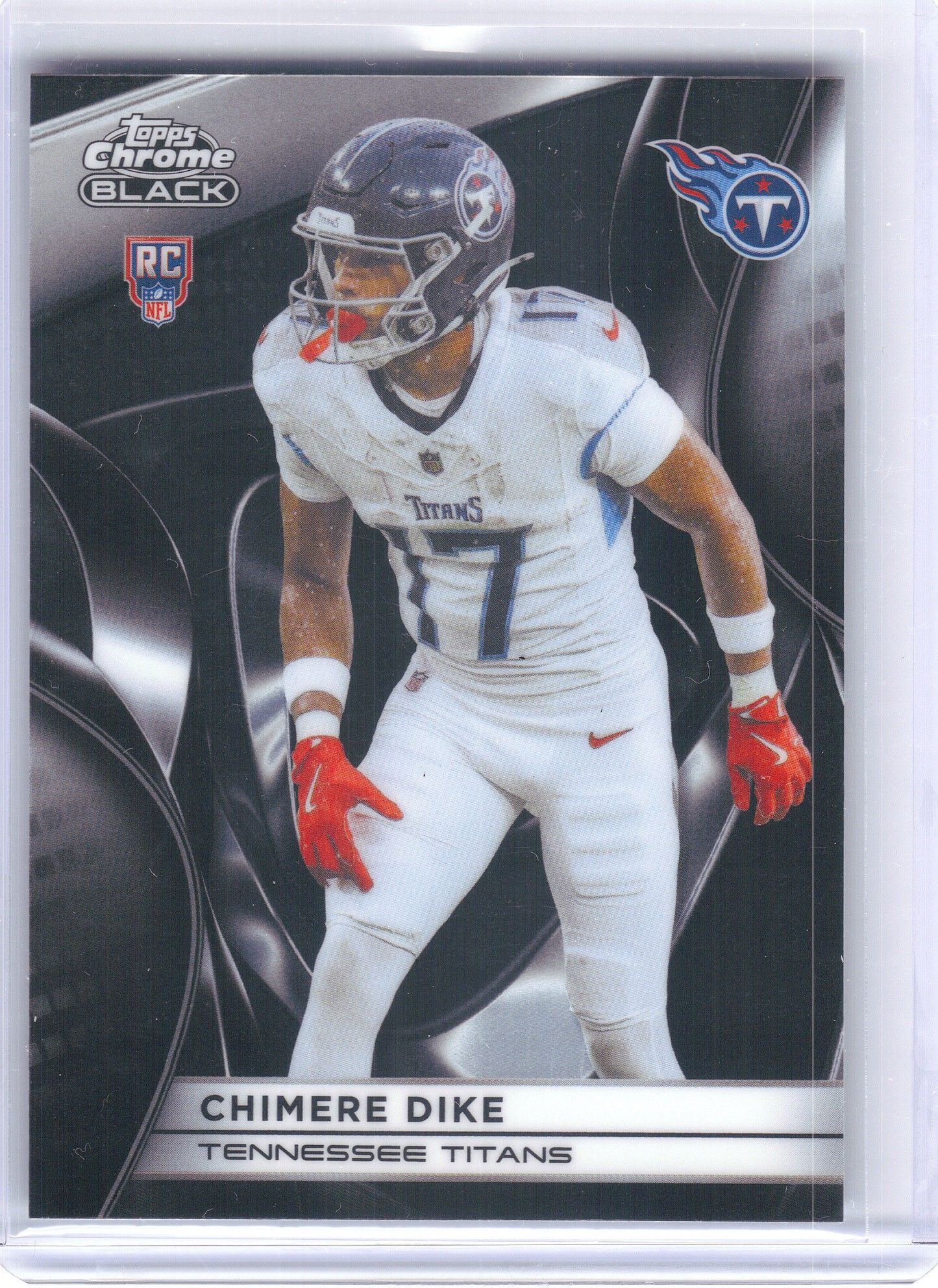 2025 Topps Chrome Black #149 Chimere Dike Tennessee Titans RC