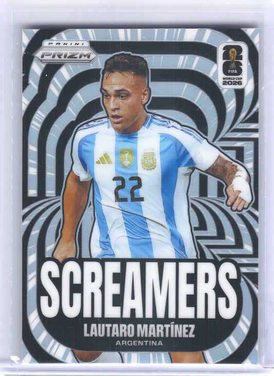 2026 Panini Prizm FIFA World Cup #6 Lautaro Martinez Screamers Preferred Prizms Argentina