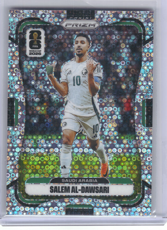 2026 Panini Prizm FIFA World Cup #381 Salem Al-Dawsari Disco Prizms Saudi Arabia