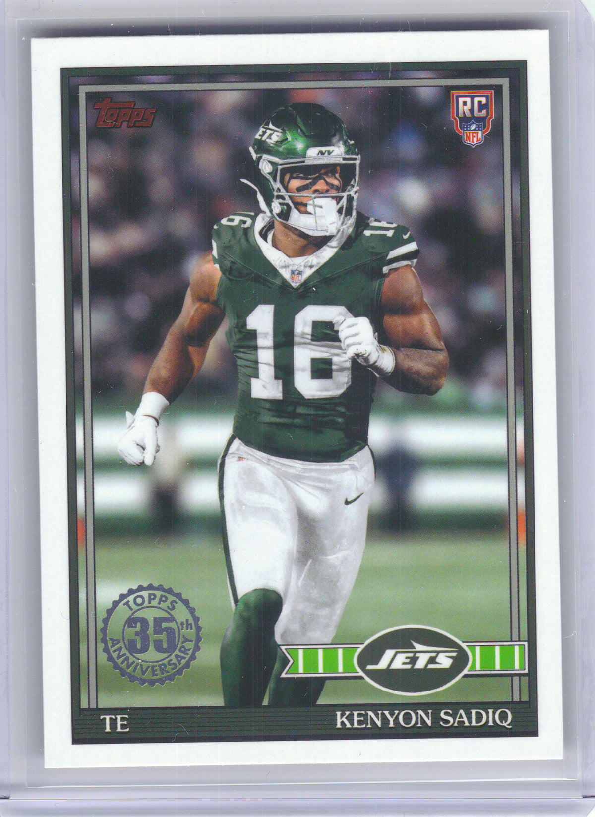 2026 Topps Flagship #91TR-38 Kenyon Sadiq 1991 Topps Football Rookies New York Jets