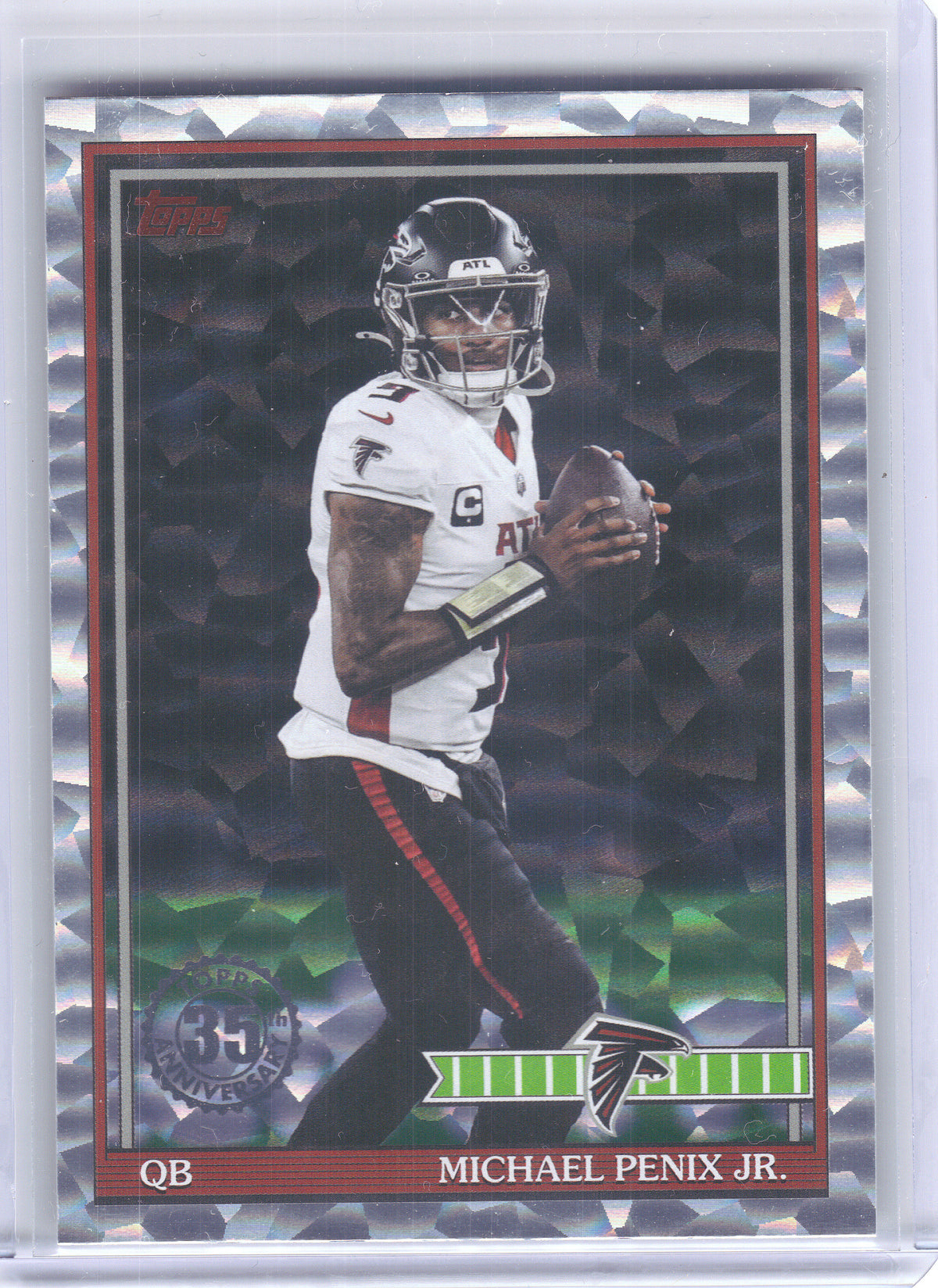 2026 Topps Flagship #91TF-4 Michael Penix Jr. 1991 Topps Football Crackle Atlanta Falcons