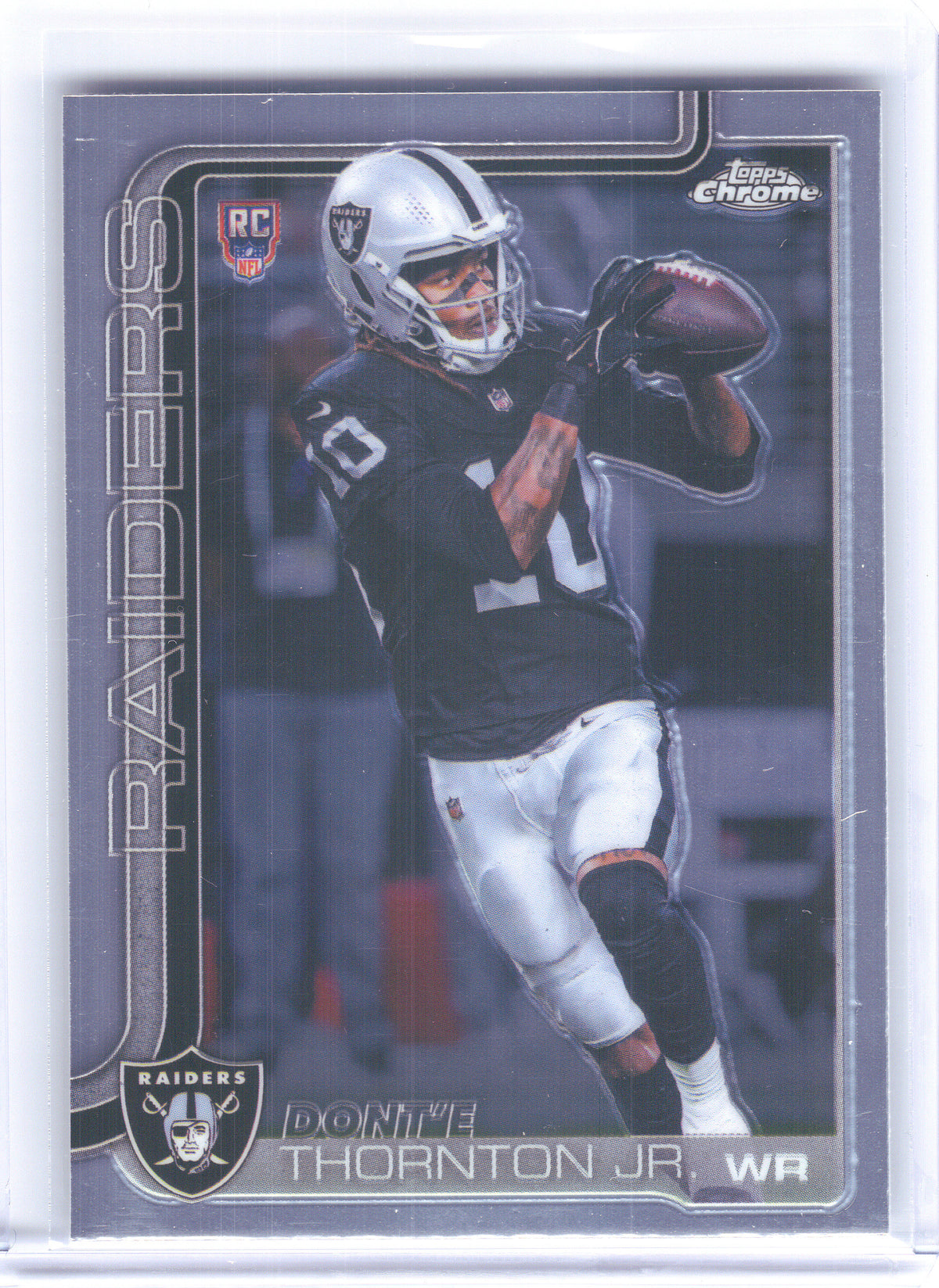 2025 Topps Chrome #385 Dont'e Thornton Jr. Las Vegas Raiders RC