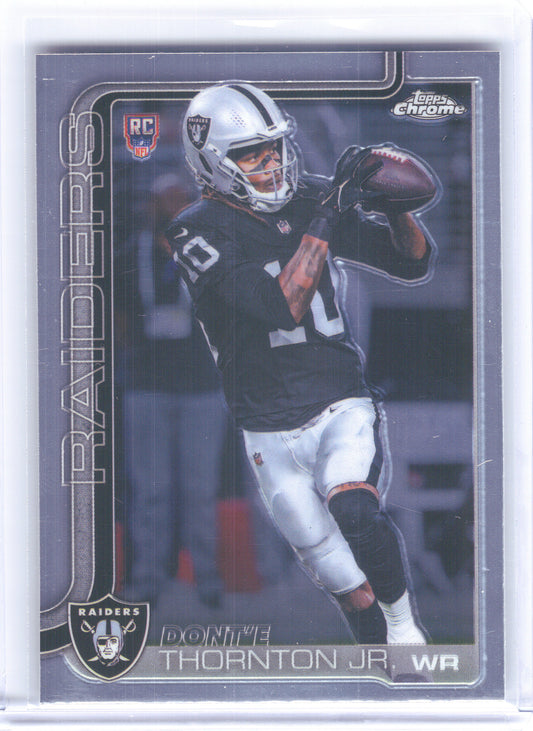 2025 Topps Chrome #385 Dont'e Thornton Jr. Las Vegas Raiders RC