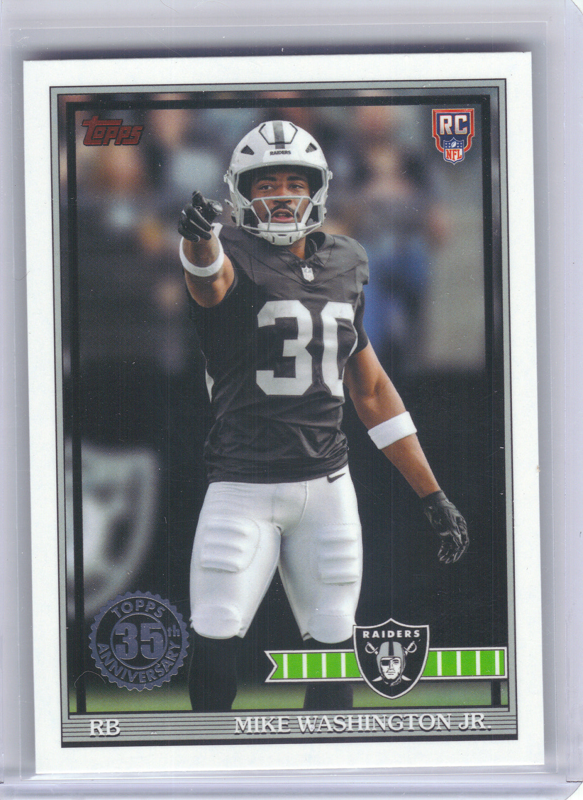 2026 Topps Flagship #91TR-11 Mike Washington Jr. 1991 Topps Football Rookies Las Vegas Raiders