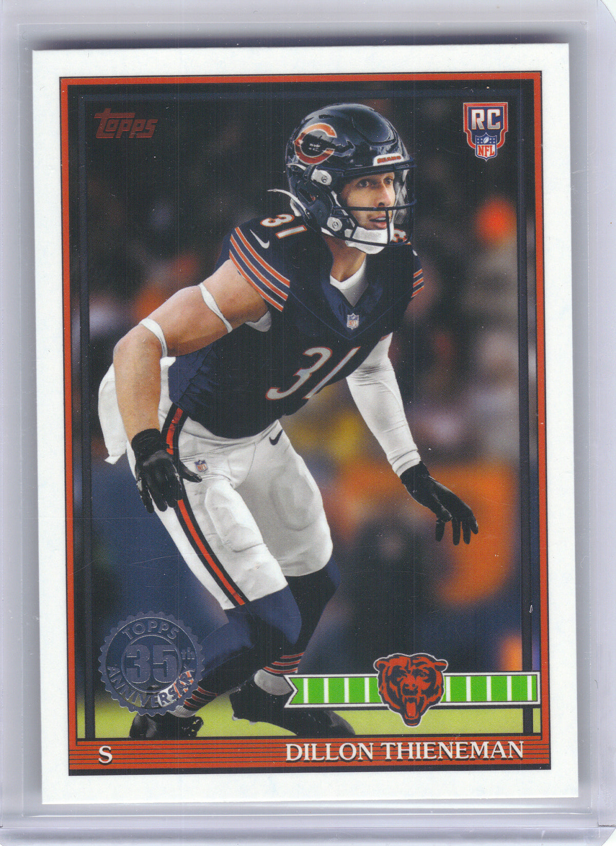 2026 Topps Flagship #91TR-50 Dillon Thieneman 1991 Topps Football Rookies Chicago Bears