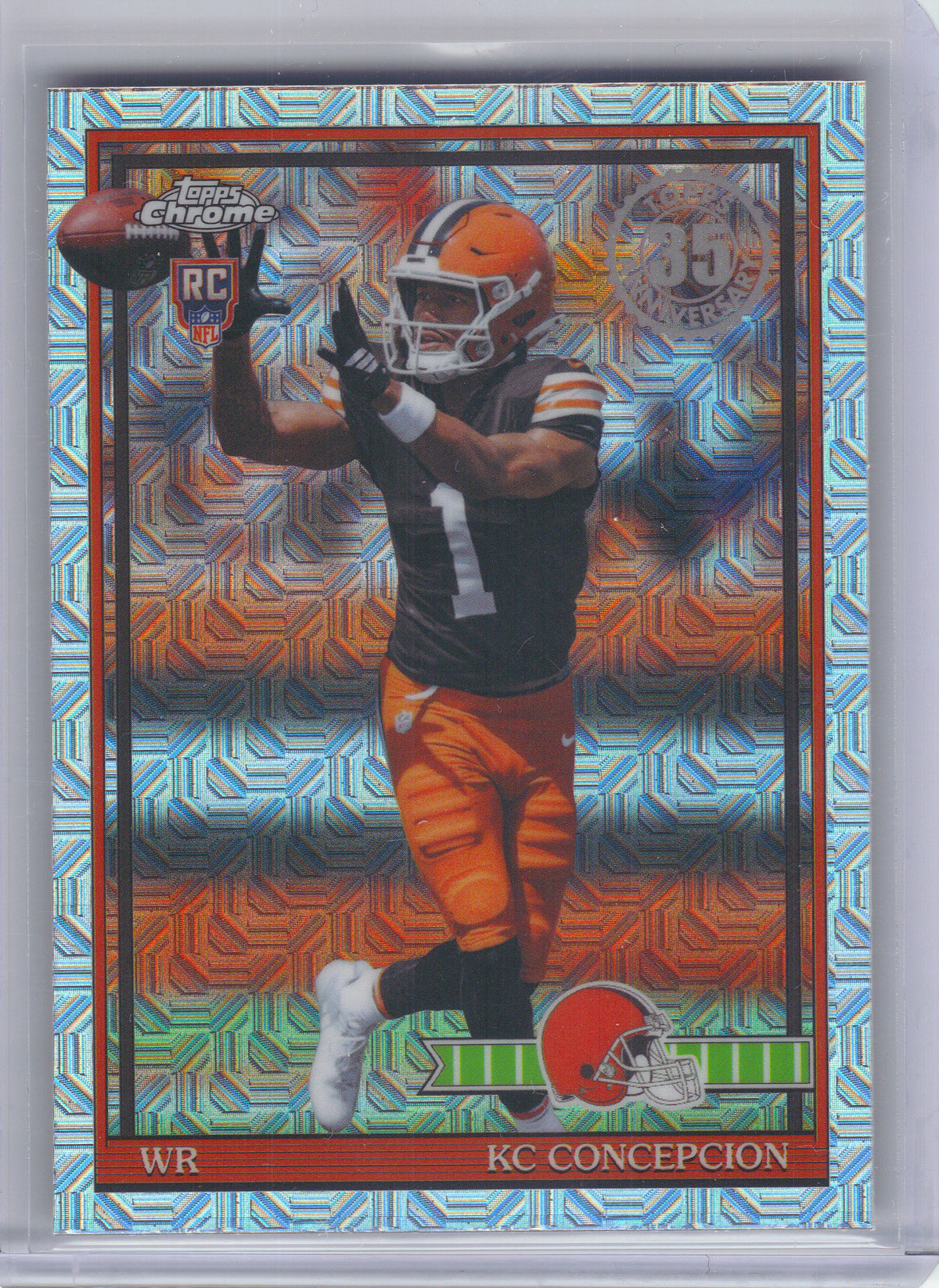 2026 Topps Flagship #91TR-23 KC Concepcion 1991 Topps Football Rookies Crackle Cleveland Browns